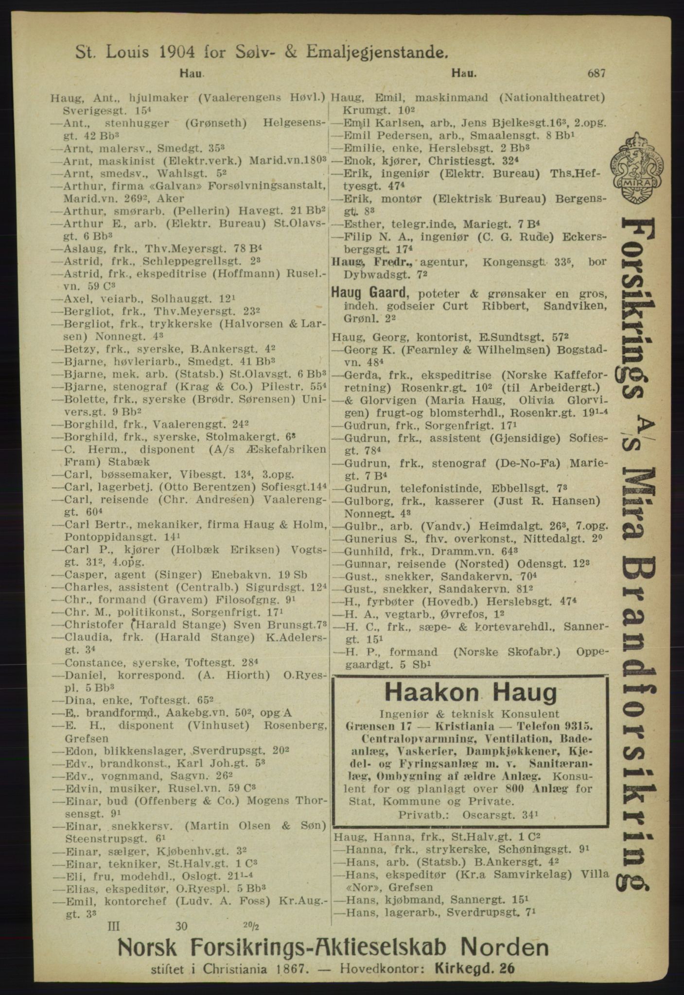 Kristiania/Oslo adressebok, PUBL/-, 1918, s. 712