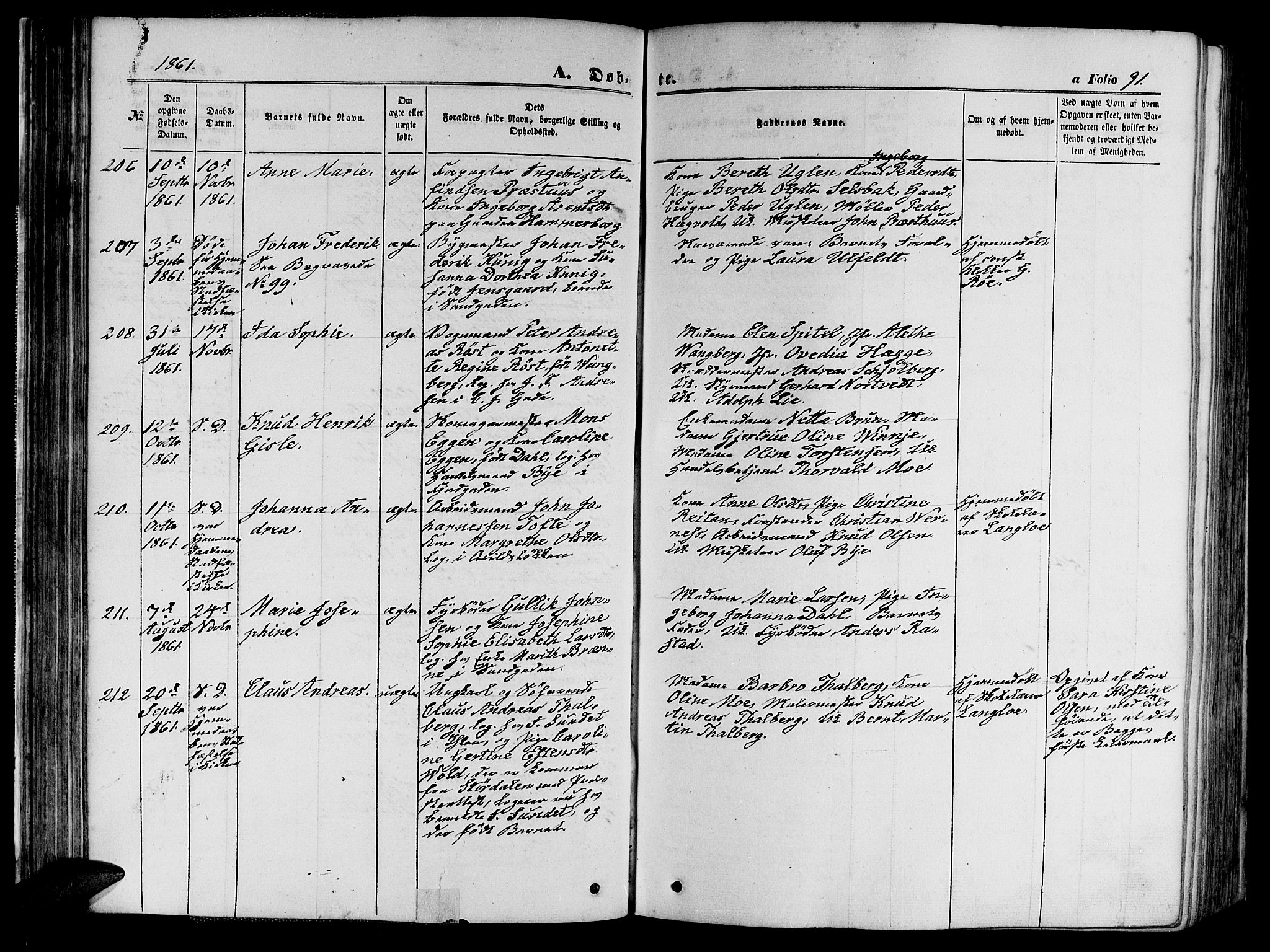 Ministerialprotokoller, klokkerbøker og fødselsregistre - Sør-Trøndelag, AV/SAT-A-1456/602/L0139: Klokkerbok nr. 602C07, 1859-1864, s. 91