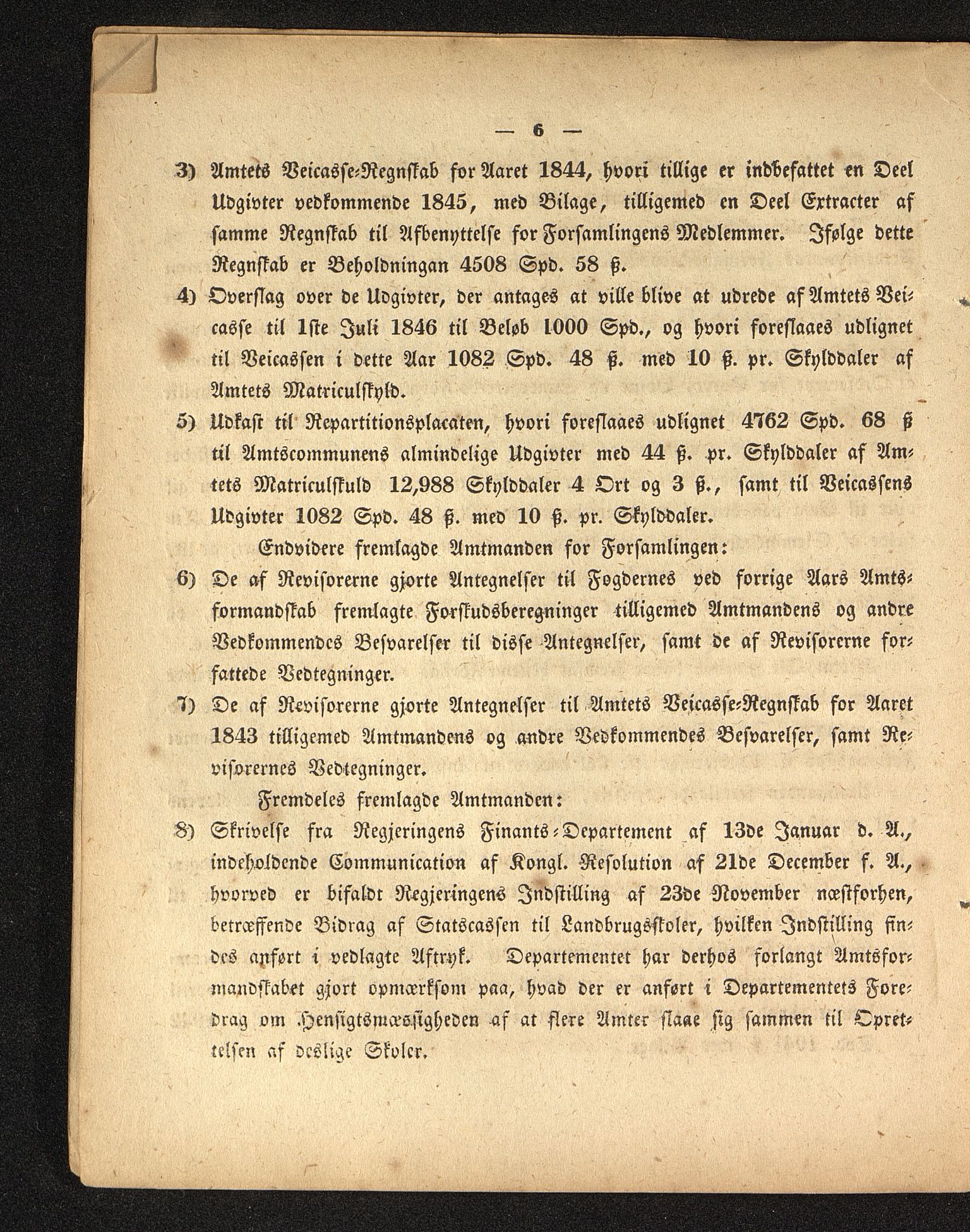 Vestfold fylkeskommune. Fylkestinget, VEMU/A-1315/A/Ab/Abb/L0001/0008: Fylkestingsforhandlinger / Fylkestingsforhandling, 1845