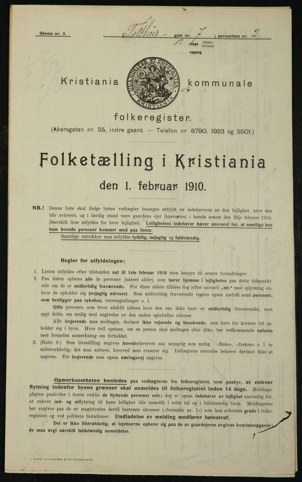OBA, Kommunal folketelling 1.2.1910 for Kristiania, 1910, s. 102181