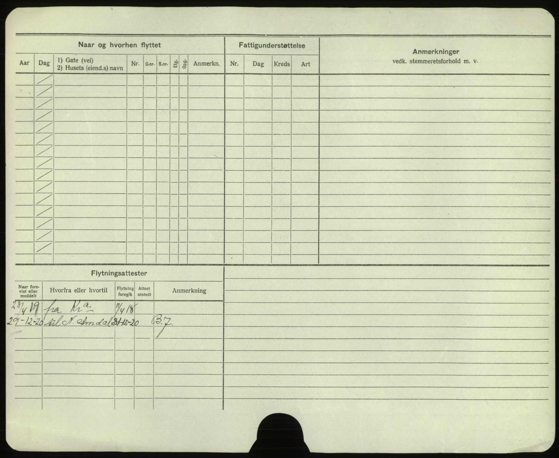 Oslo folkeregister, Registerkort, AV/SAO-A-11715/F/Fa/Faa/L0002: Kvinner, 1917-1922, s. 5