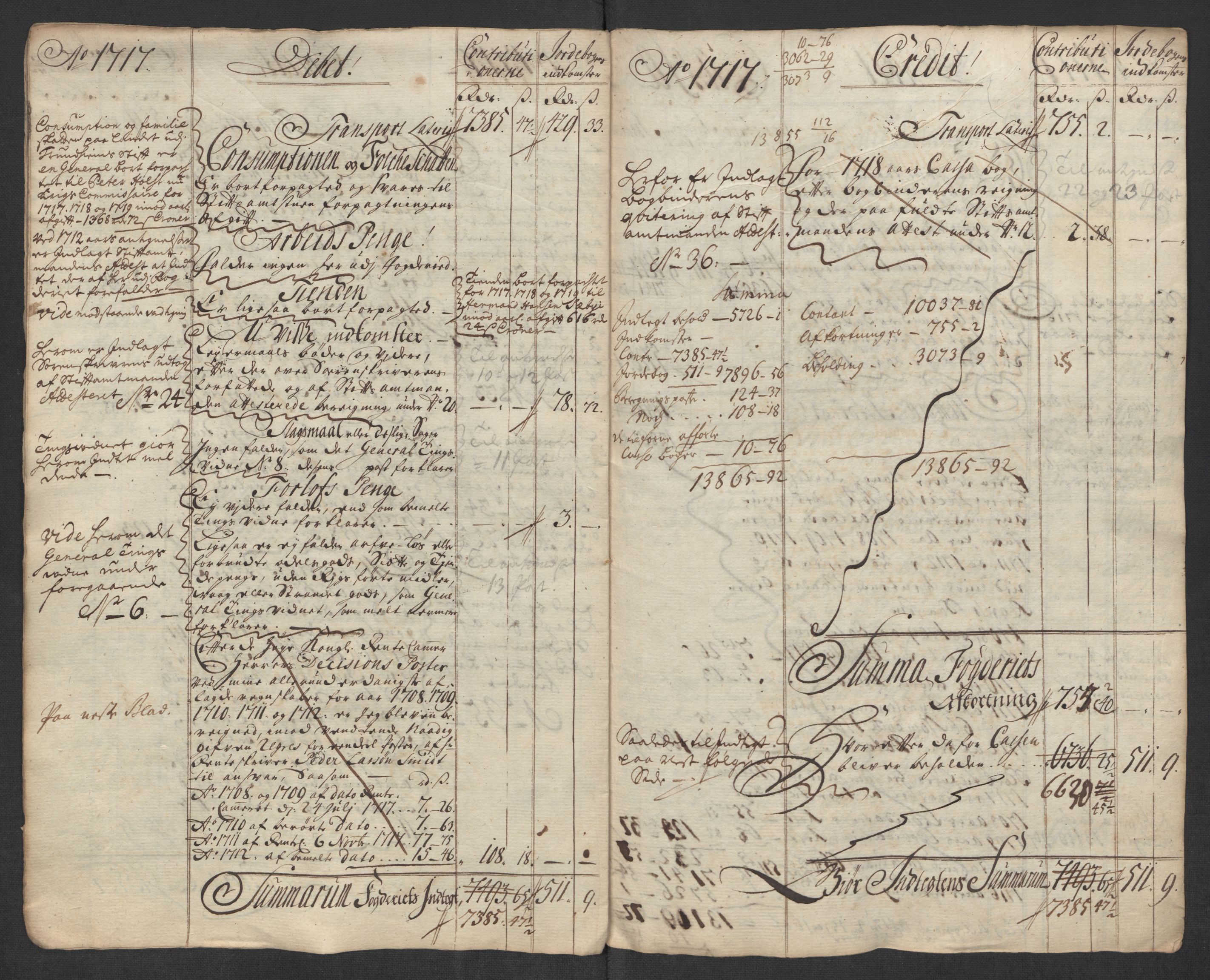 Rentekammeret inntil 1814, Reviderte regnskaper, Fogderegnskap, AV/RA-EA-4092/R57/L3865: Fogderegnskap Fosen, 1717, s. 10