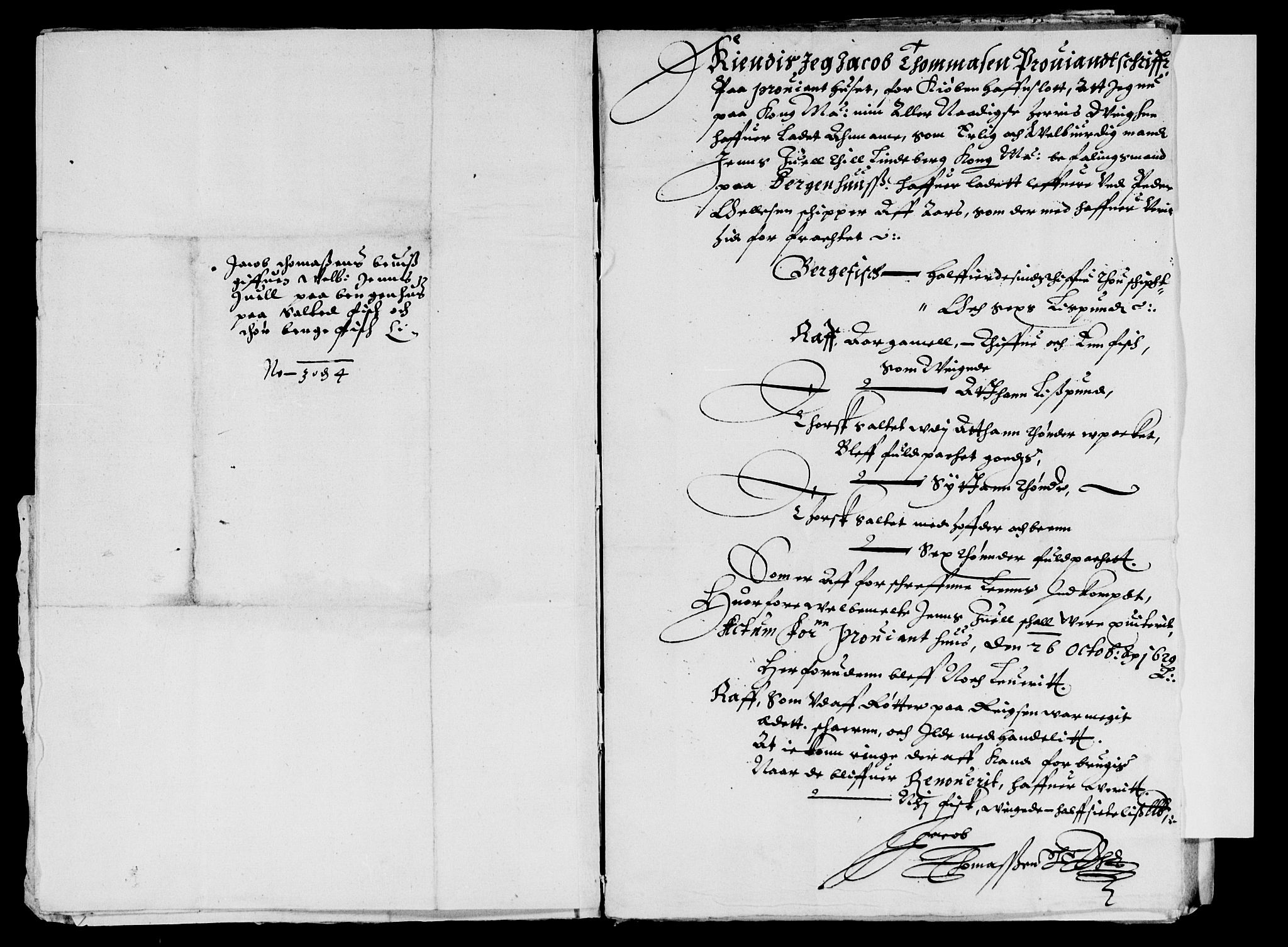 Rentekammeret inntil 1814, Reviderte regnskaper, Lensregnskaper, AV/RA-EA-5023/R/Rb/Rbt/L0052: Bergenhus len, 1629-1630