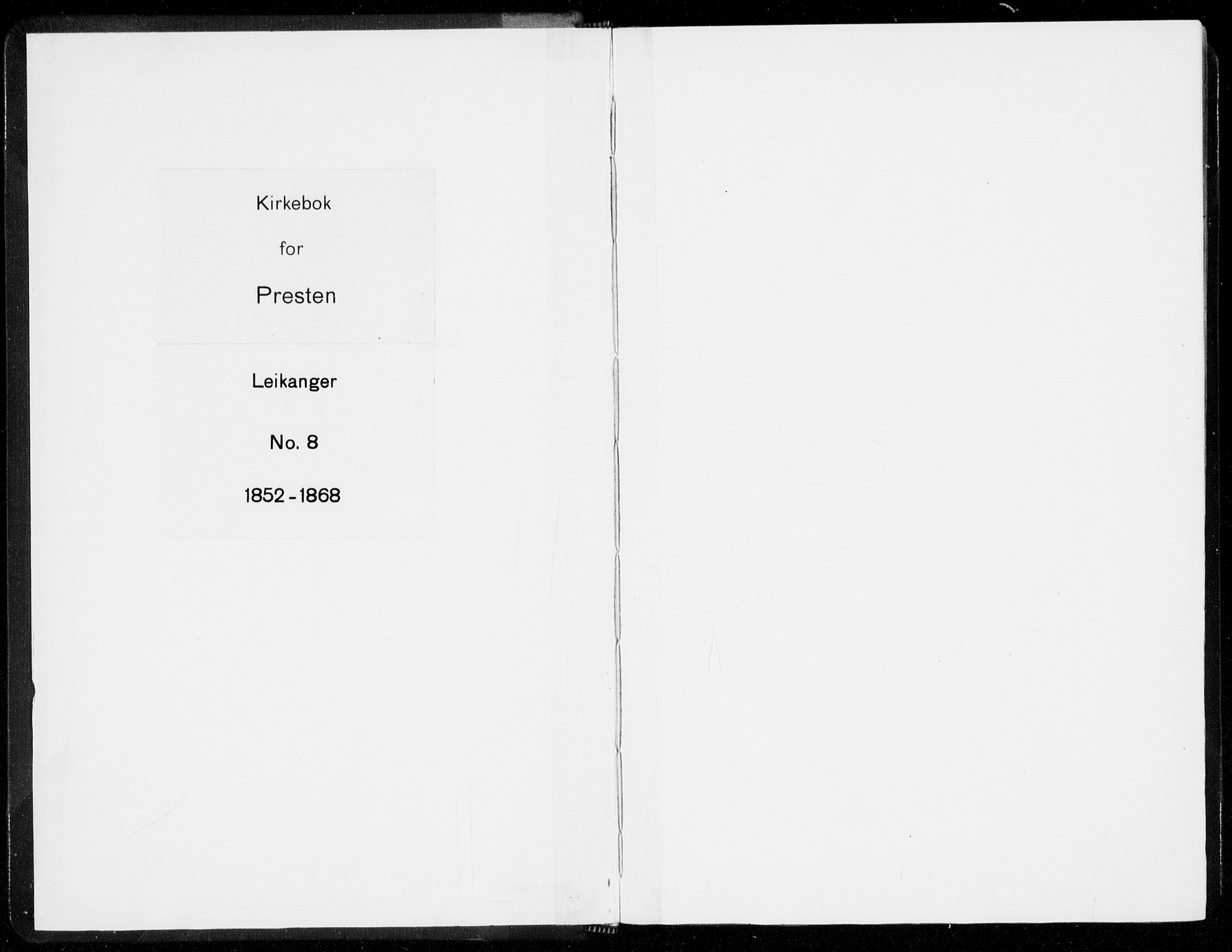 Leikanger sokneprestembete, SAB/A-81001: Ministerialbok nr. A 8, 1852-1868
