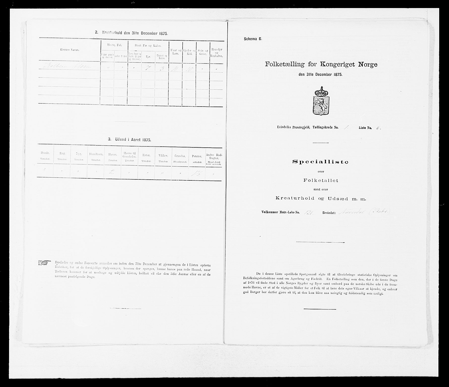 SAB, Folketelling 1875 for 1411P Eivindvik prestegjeld, 1875, s. 35