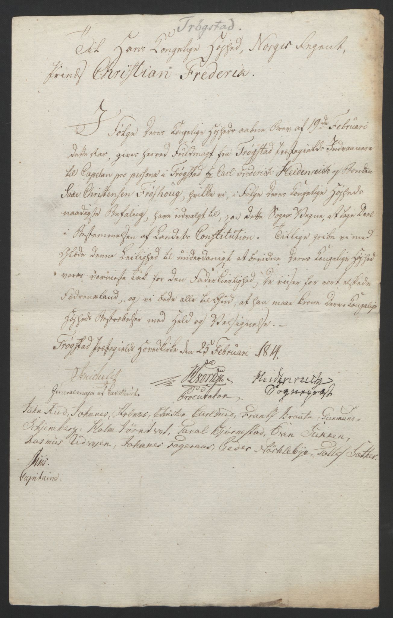 Statsrådssekretariatet, AV/RA-S-1001/D/Db/L0007: Fullmakter for Eidsvollsrepresentantene i 1814. , 1814, s. 168