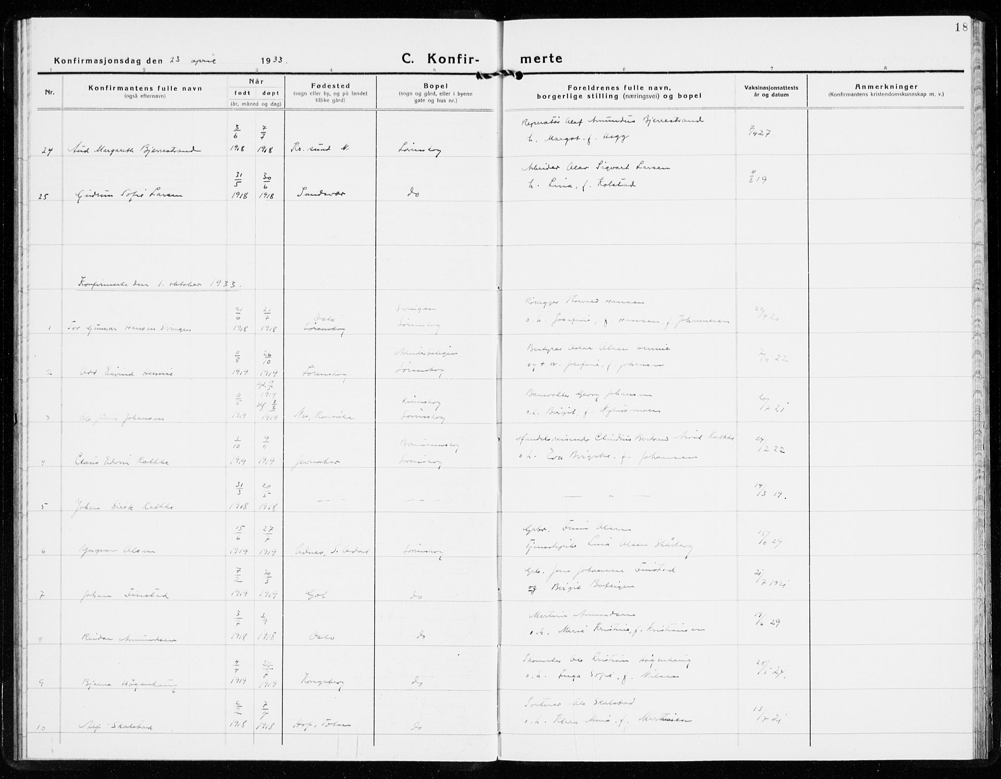 Skedsmo prestekontor Kirkebøker, AV/SAO-A-10033a/F/Fb/L0004: Ministerialbok nr. II 4, 1931-1943, s. 18