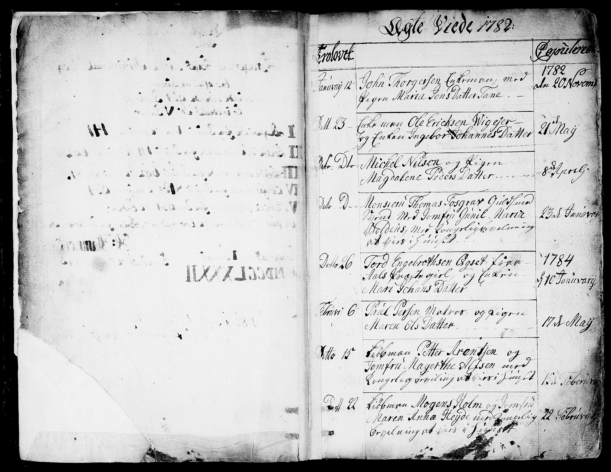 Bragernes kirkebøker, AV/SAKO-A-6/F/Fa/L0006a: Ministerialbok nr. I 6, 1782-1814
