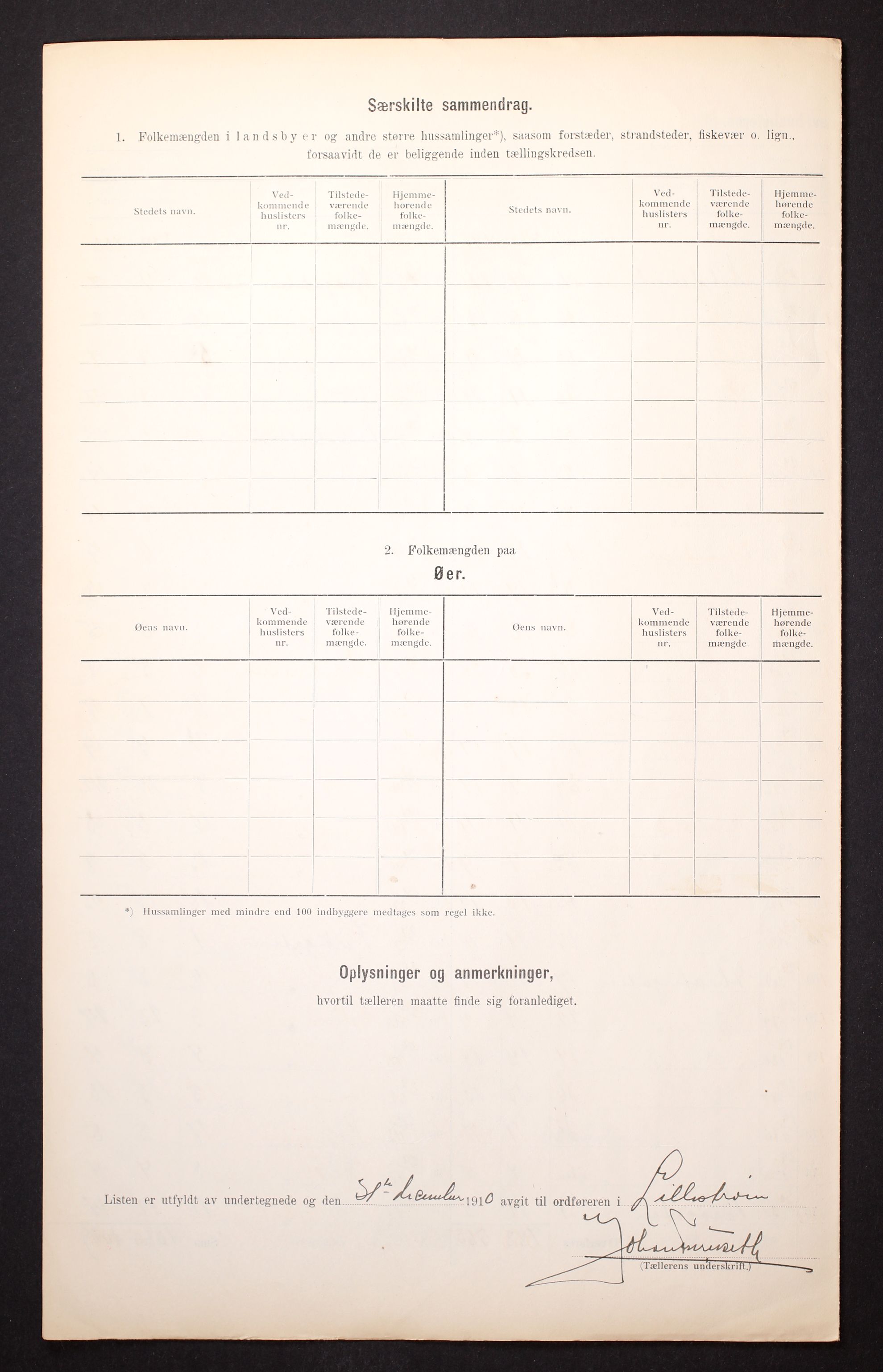 RA, Folketelling 1910 for 0232 Lillestrøm herred, 1910, s. 6