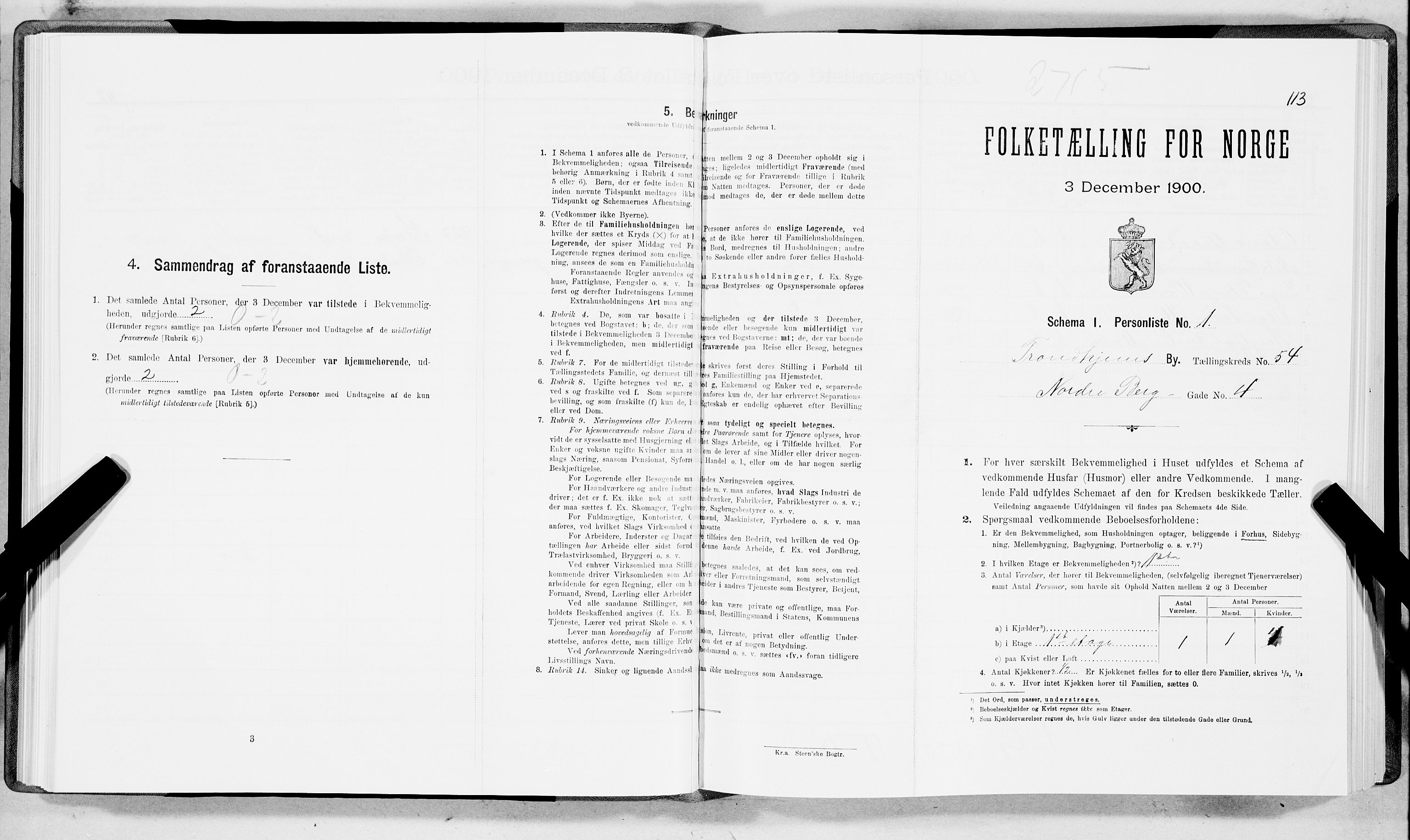 SAT, Folketelling 1900 for 1601 Trondheim kjøpstad, 1900, s. 9181