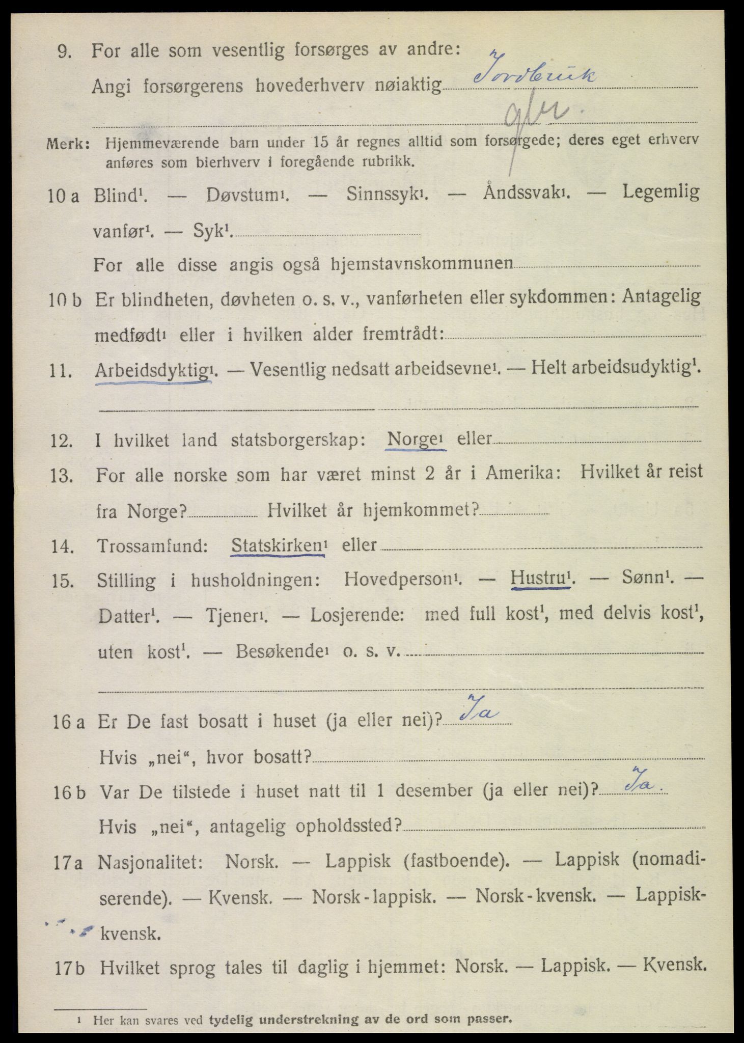 SAT, Folketelling 1920 for 1752 Kolvereid herred, 1920, s. 5120