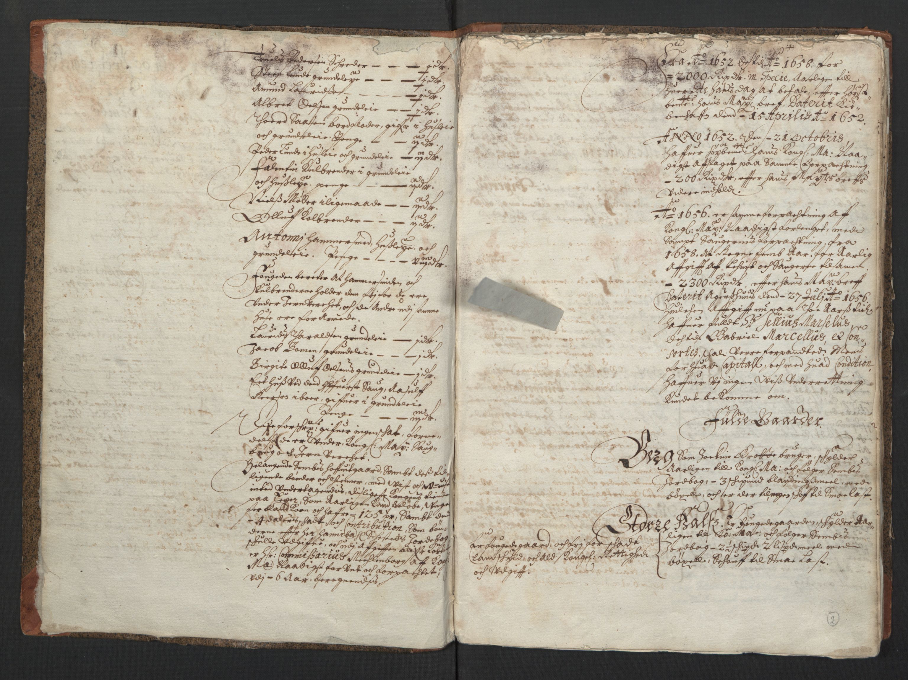 Rentekammeret inntil 1814, Realistisk ordnet avdeling, RA/EA-4070/L/L0016/0001: Tønsberg lagdømme. Eiker, Modum, Sigdal og Sandsvær: / Alminnelig jordebok, 1661, s. 1b-2a