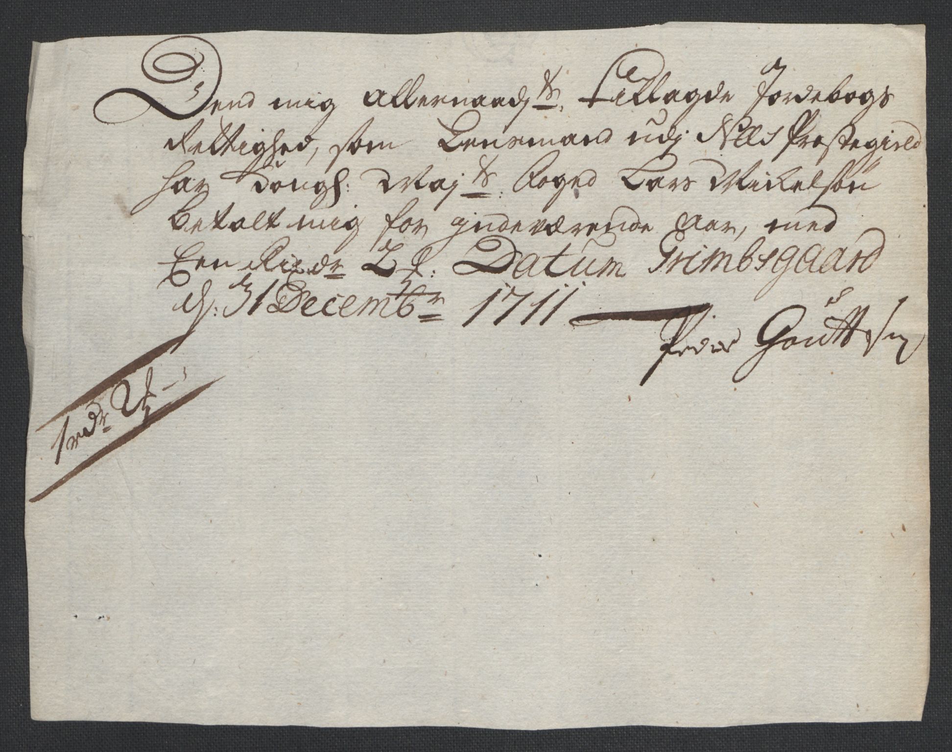 Rentekammeret inntil 1814, Reviderte regnskaper, Fogderegnskap, AV/RA-EA-4092/R23/L1469: Fogderegnskap Ringerike og Hallingdal, 1711, s. 202