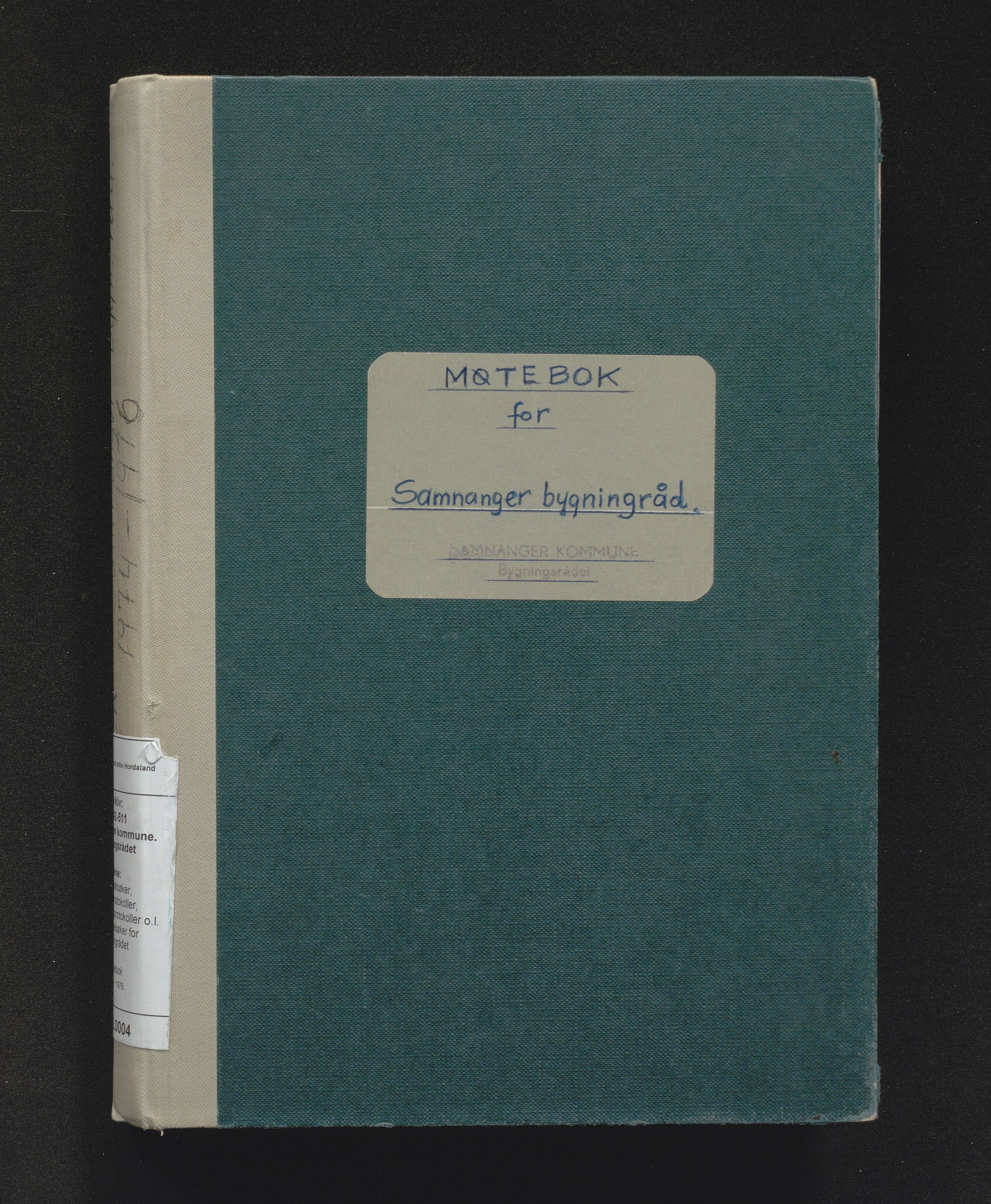 Samnanger kommune. Bygningsrådet, IKAH/1242-511/A/Aa/L0004: Møtebok for Samnanger bygningsråd, 1974-1976