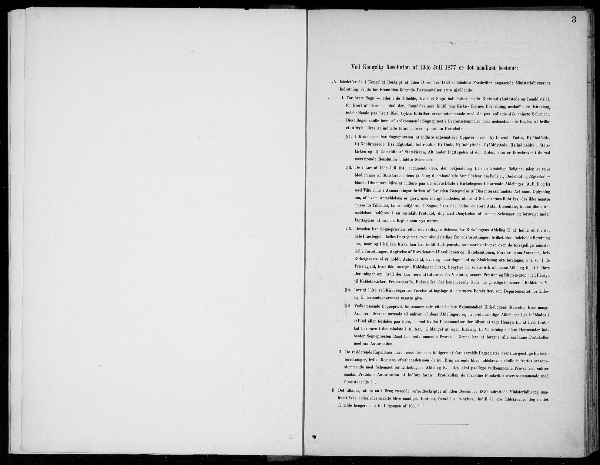 Voss sokneprestembete, AV/SAB-A-79001/H/Haa: Ministerialbok nr. C  1, 1887-1915, s. 3