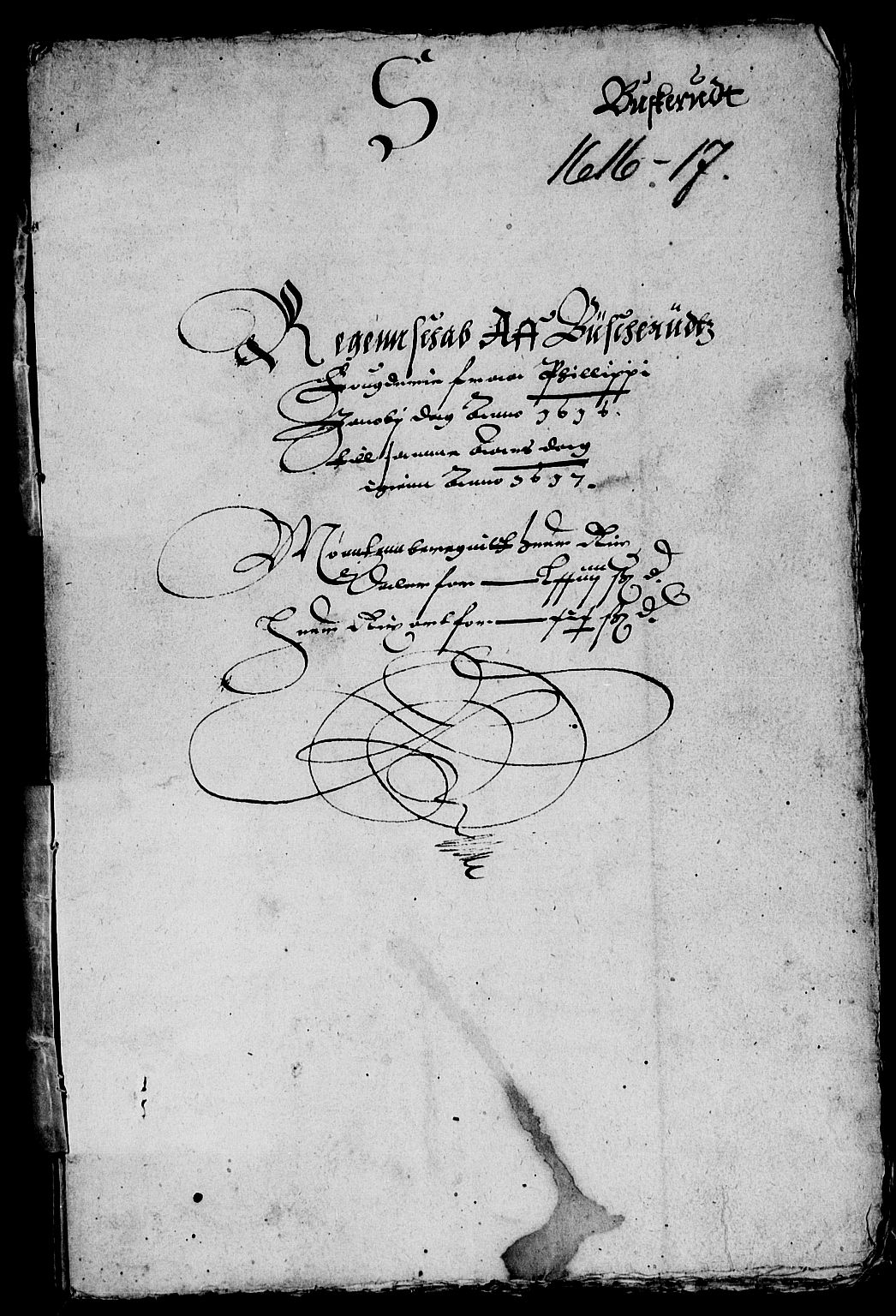 Rentekammeret inntil 1814, Reviderte regnskaper, Lensregnskaper, AV/RA-EA-5023/R/Rb/Rba/L0039: Akershus len, 1616-1617