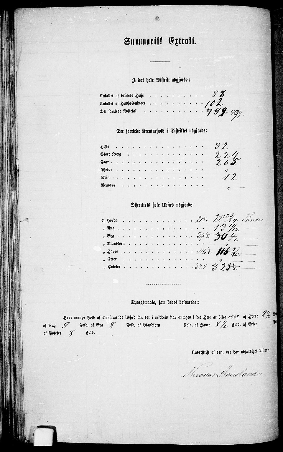 RA, Folketelling 1865 for 1013P Tveit prestegjeld, 1865, s. 67