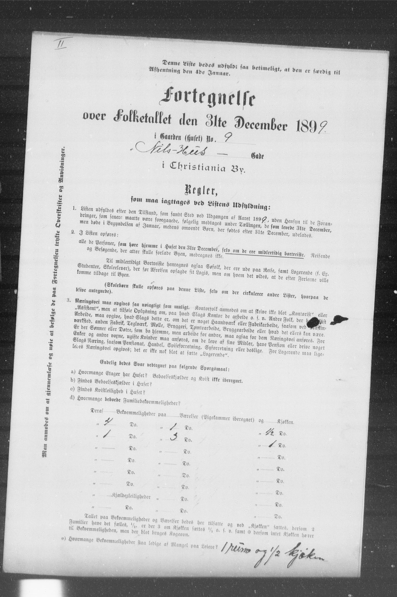 OBA, Kommunal folketelling 31.12.1899 for Kristiania kjøpstad, 1899, s. 9106