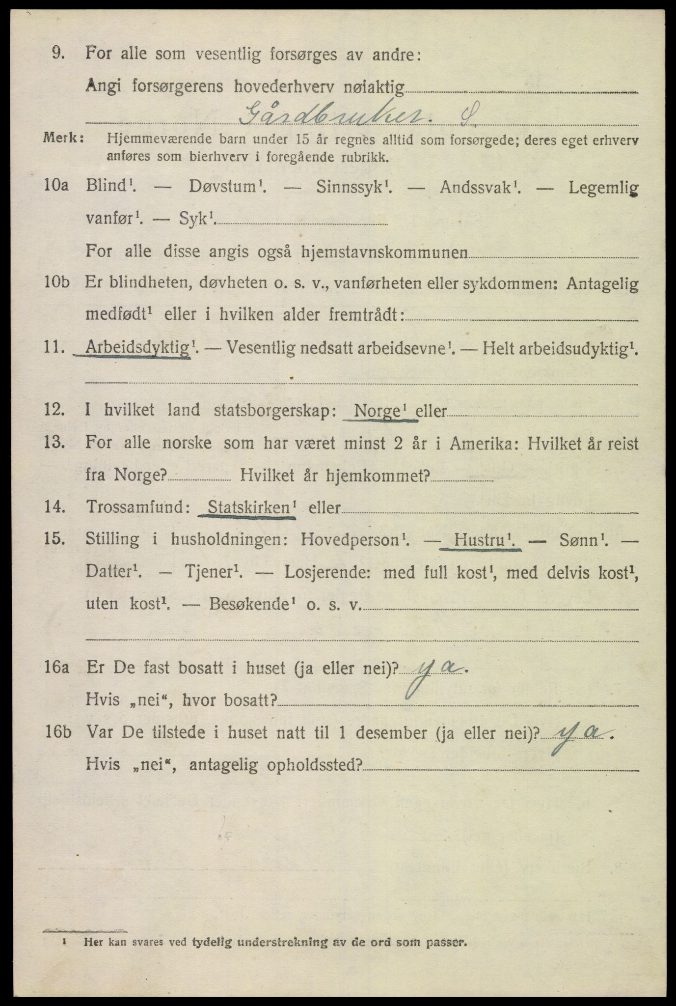 SAK, Folketelling 1920 for 1027 Konsmo herred, 1920, s. 987
