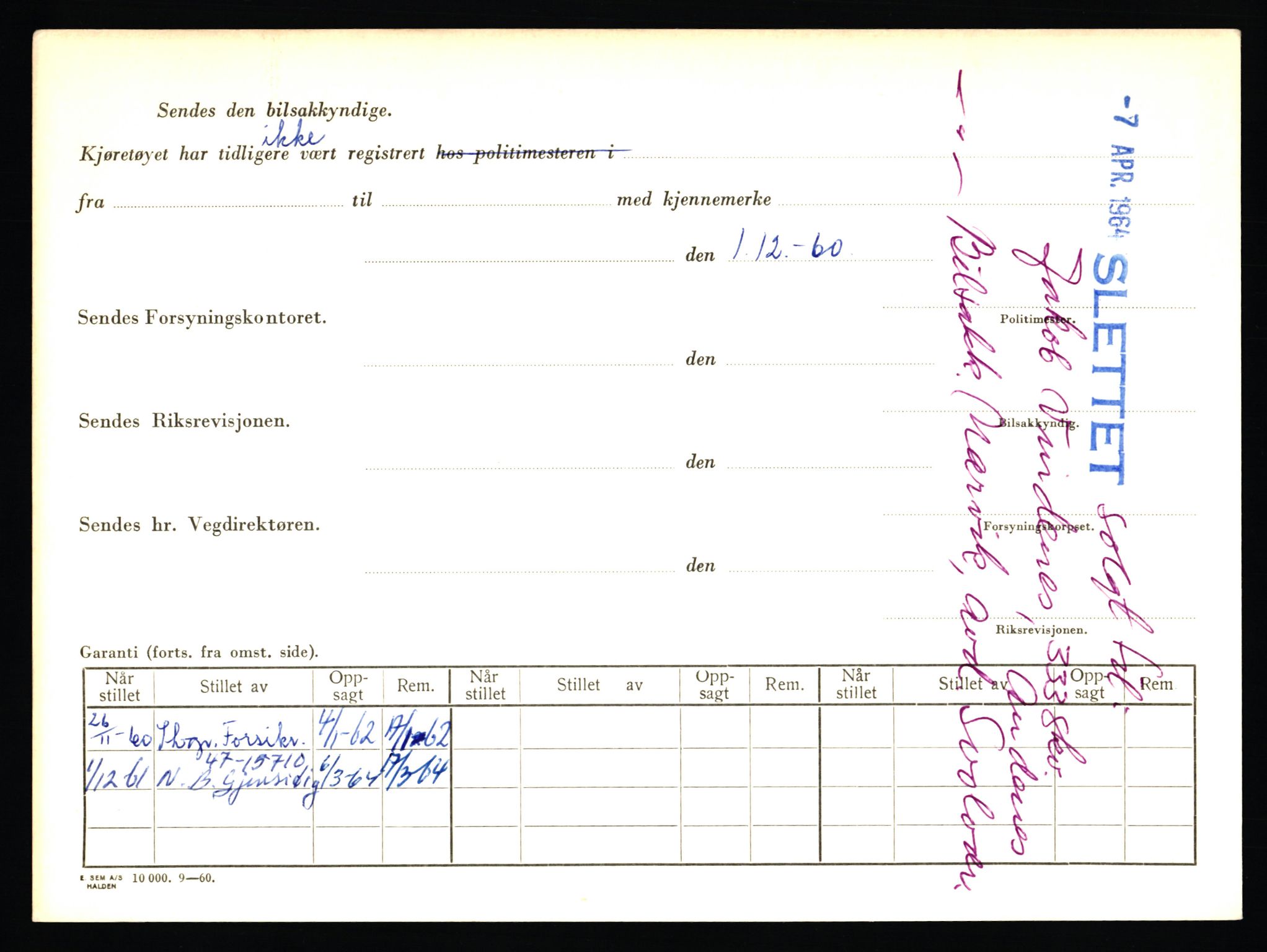 Stavanger trafikkstasjon, AV/SAST-A-101942/0/F/L0032: L-17600 - L-18149, 1930-1971, s. 1971