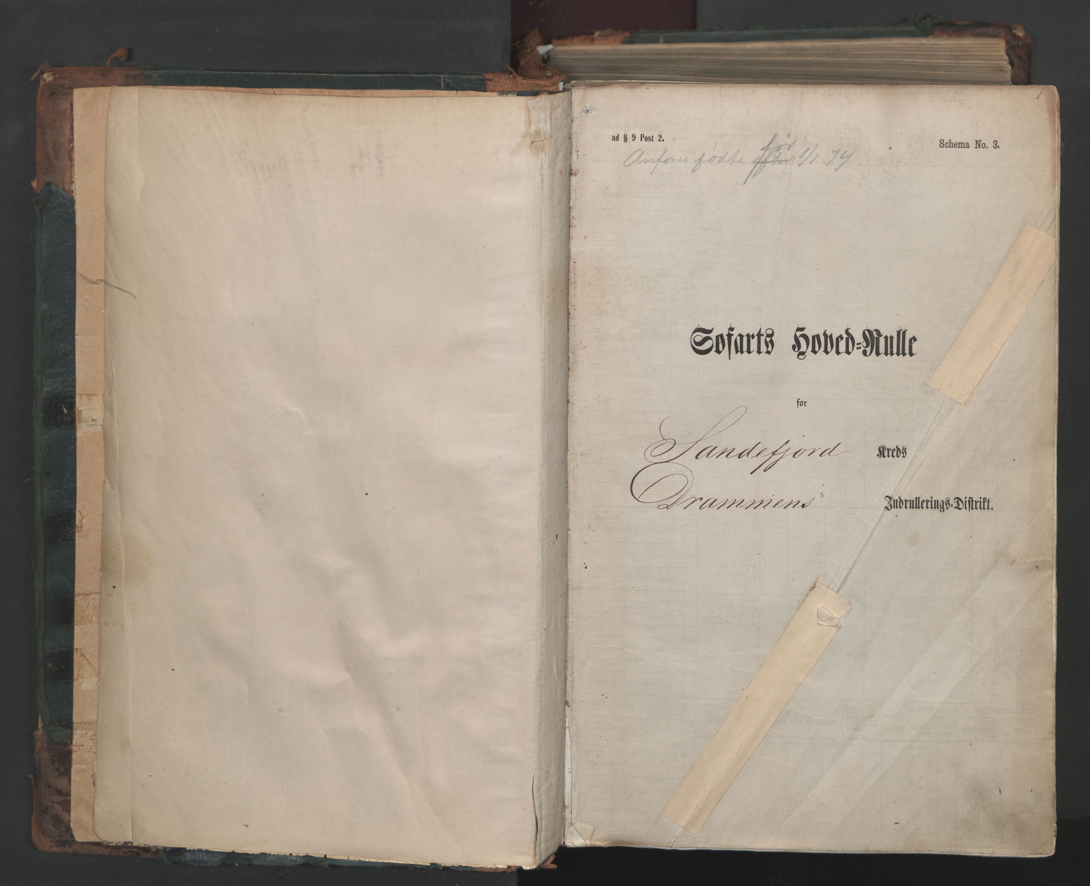Sandefjord innrulleringskontor, AV/SAKO-A-788/F/Fb/L0007: Hovedrulle, 1887, s. 1