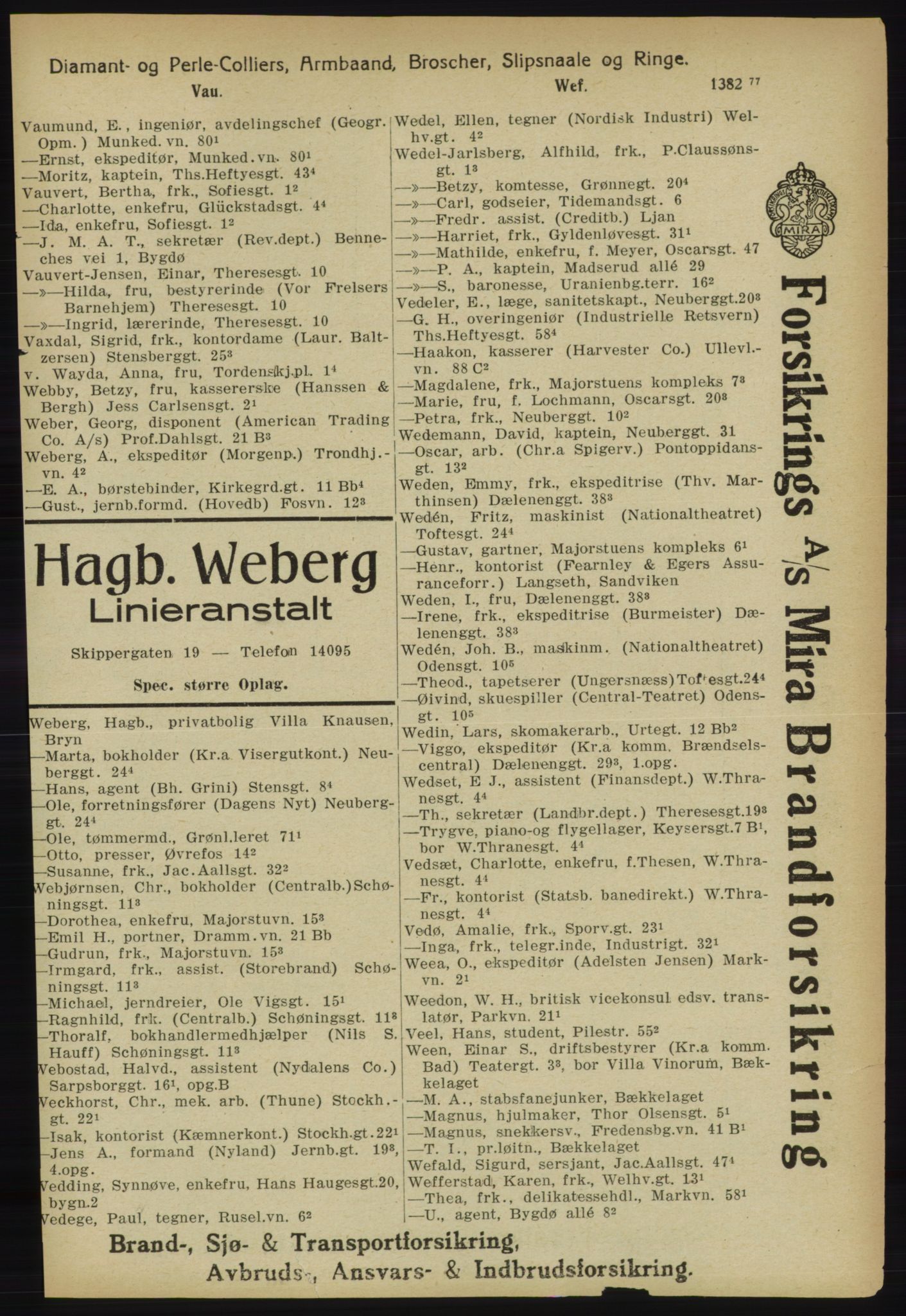 Kristiania/Oslo adressebok, PUBL/-, 1918, s. 1484