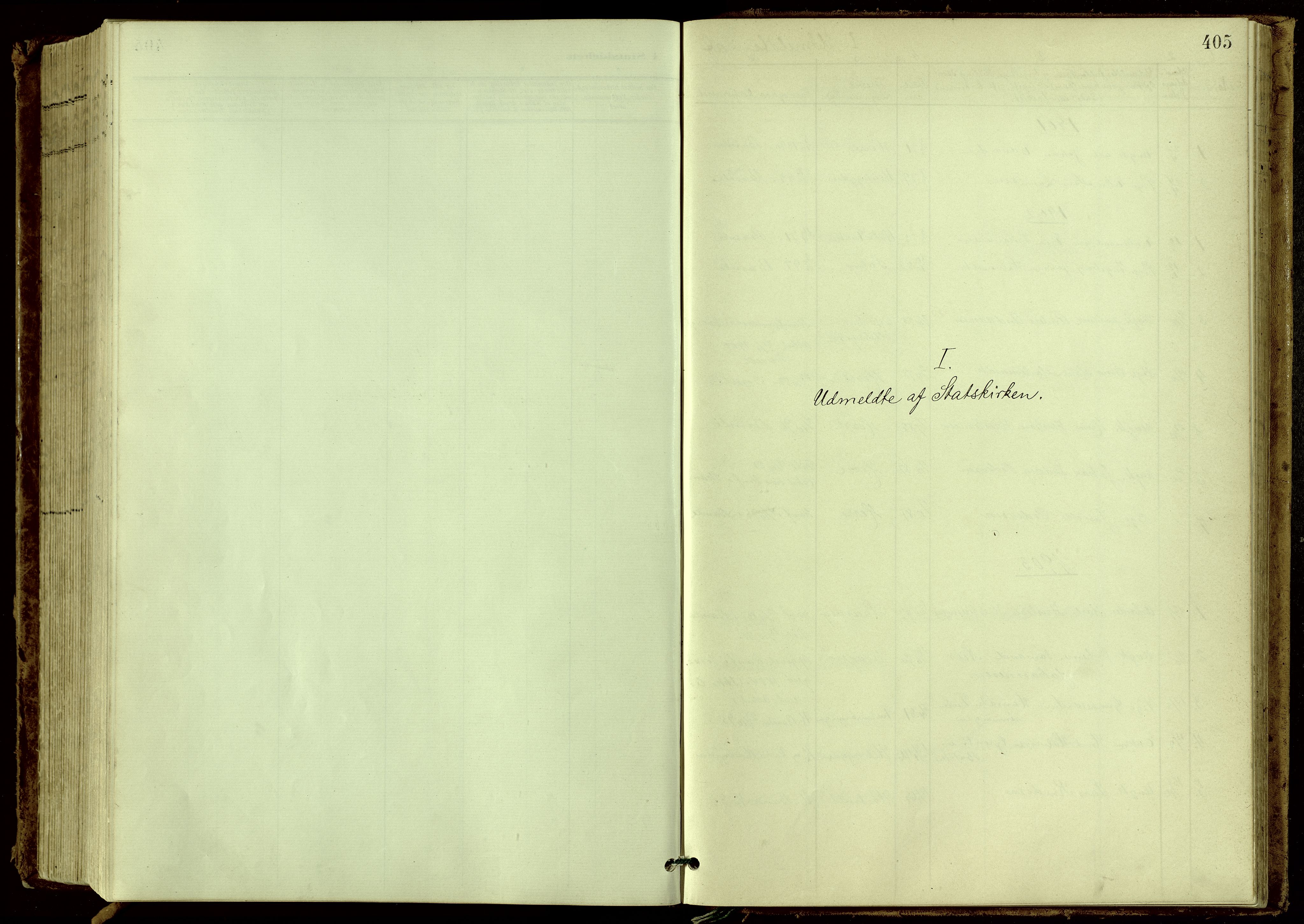 Bamble kirkebøker, SAKO/A-253/G/Ga/L0010: Klokkerbok nr. I 10, 1901-1919, s. 405