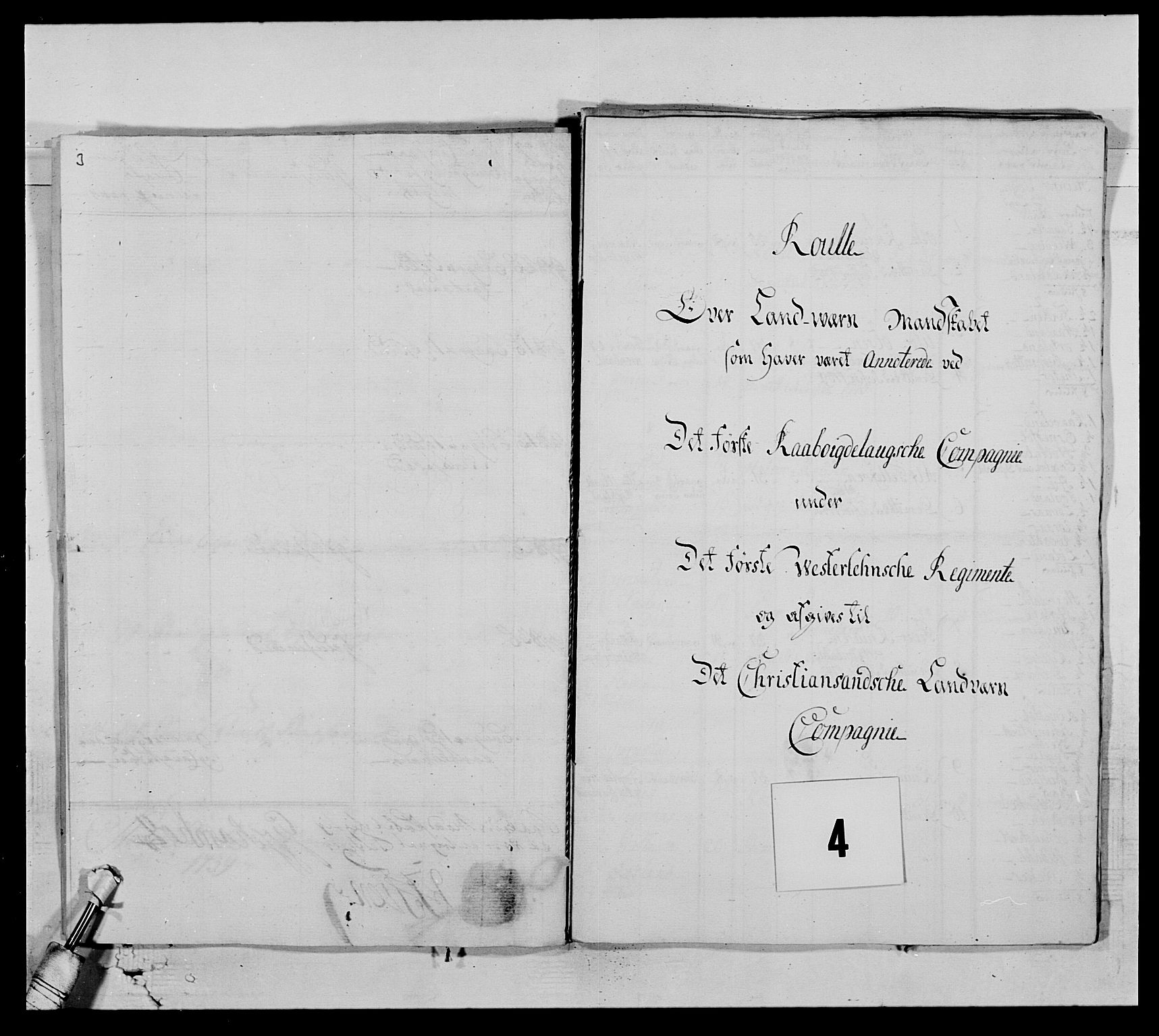 Kommanderende general (KG I) med Det norske krigsdirektorium, AV/RA-EA-5419/E/Ea/L0522: 1. Vesterlenske regiment, 1718-1748, s. 253