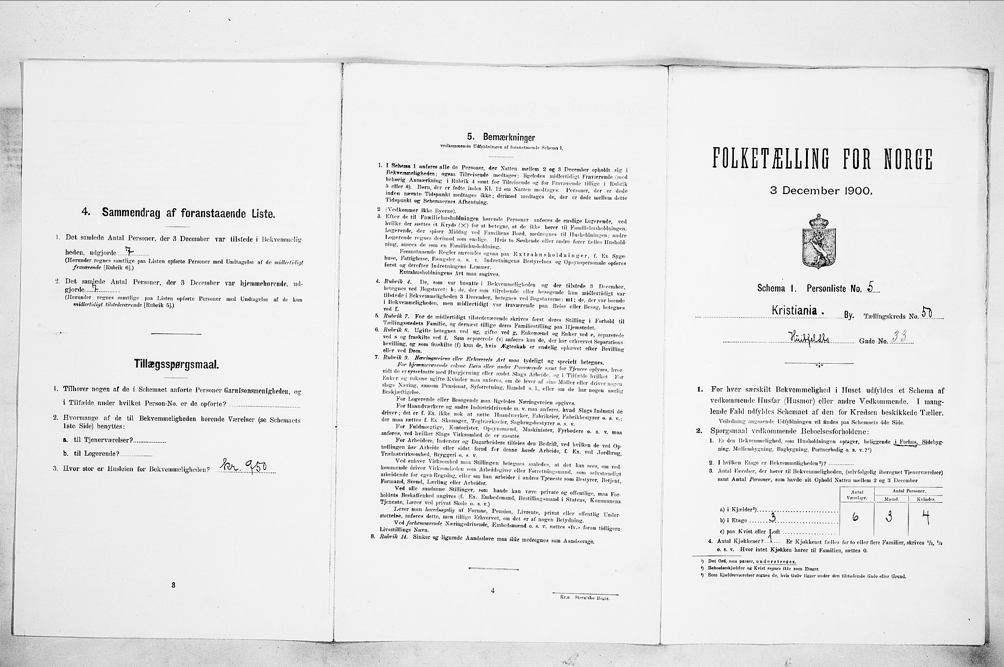 SAO, Folketelling 1900 for 0301 Kristiania kjøpstad, 1900, s. 39560