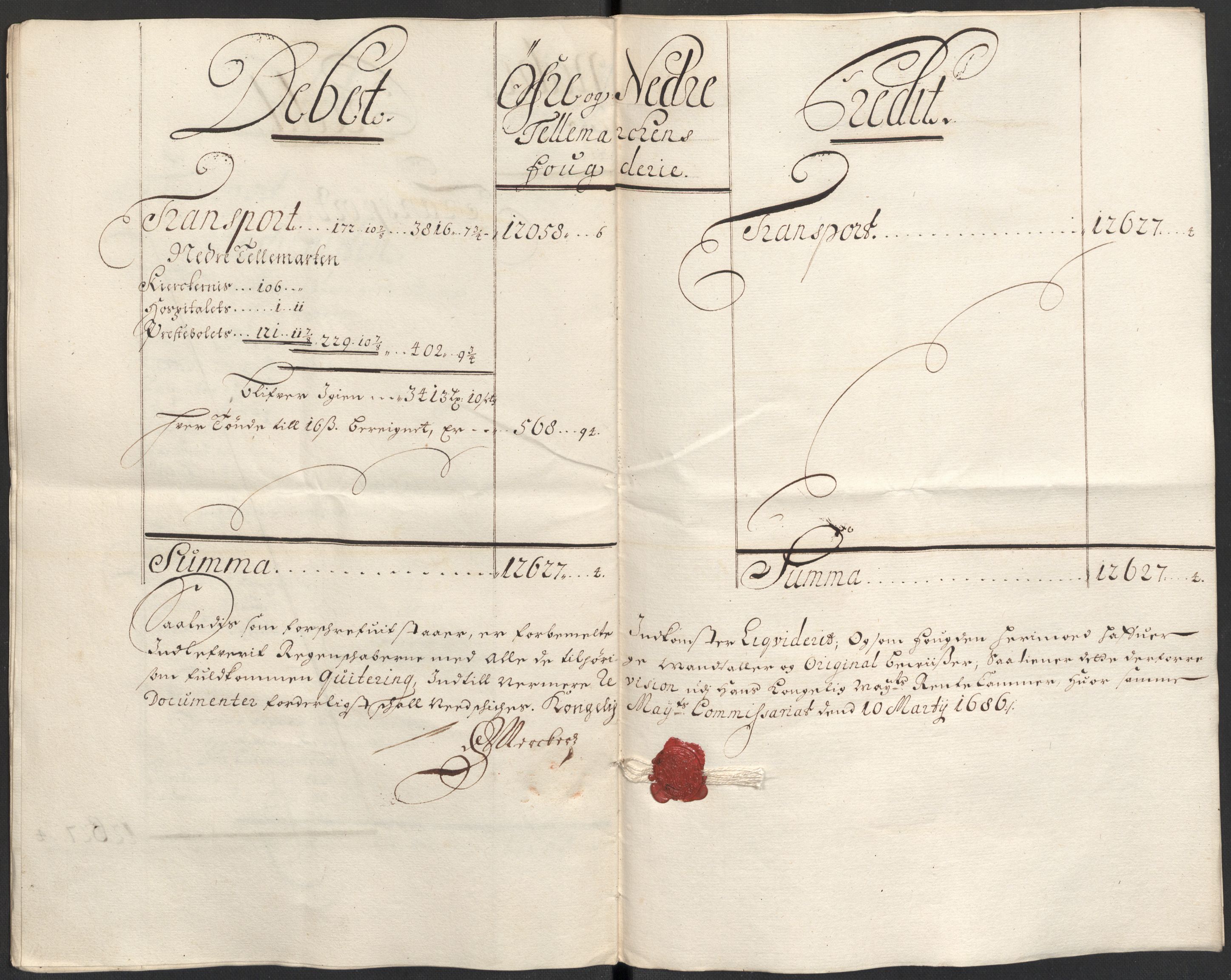 Rentekammeret inntil 1814, Reviderte regnskaper, Fogderegnskap, AV/RA-EA-4092/R35/L2082: Fogderegnskap Øvre og Nedre Telemark, 1685, s. 398