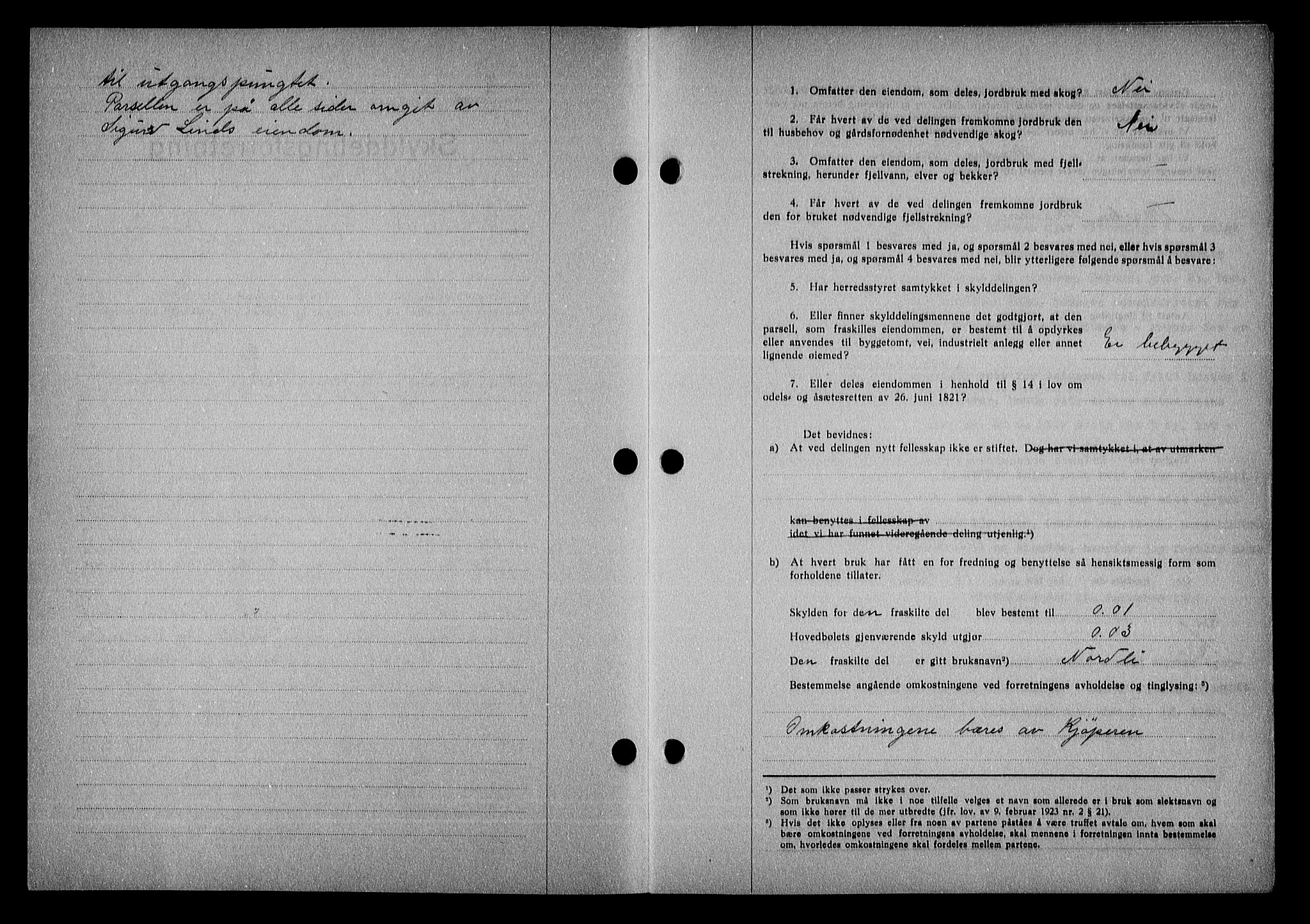 Nedenes sorenskriveri, SAK/1221-0006/G/Gb/Gba/L0048: Pantebok nr. A-II, 1940-1941, Dagboknr: 41/1941