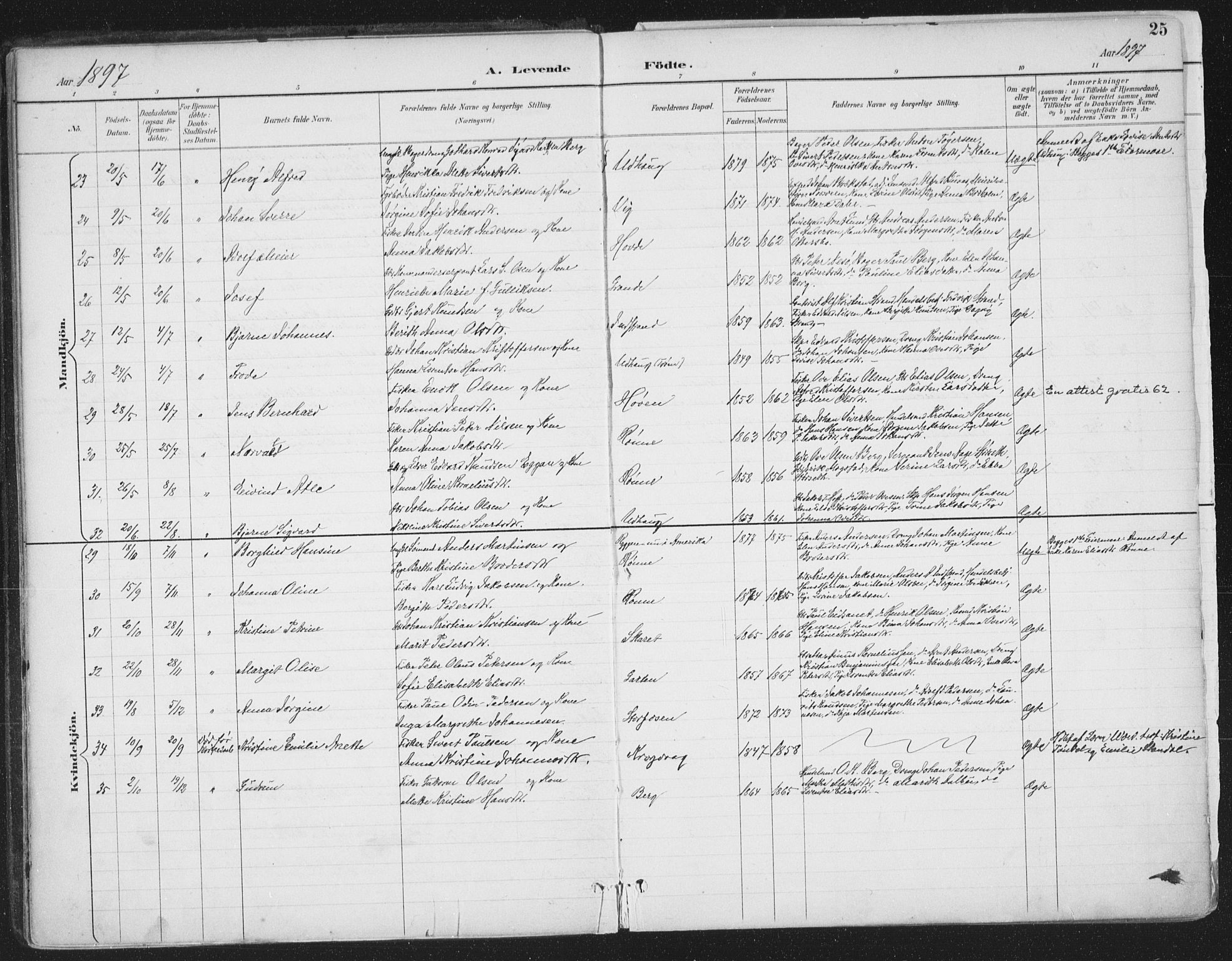 Ministerialprotokoller, klokkerbøker og fødselsregistre - Sør-Trøndelag, SAT/A-1456/659/L0743: Ministerialbok nr. 659A13, 1893-1910, s. 25