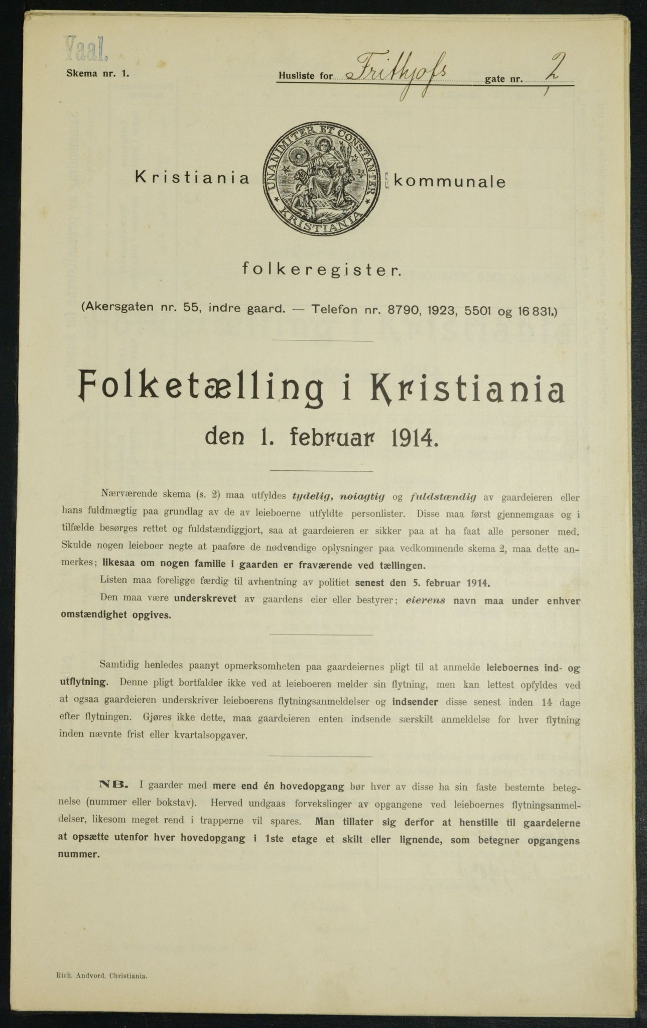 OBA, Kommunal folketelling 1.2.1914 for Kristiania, 1914, s. 27010