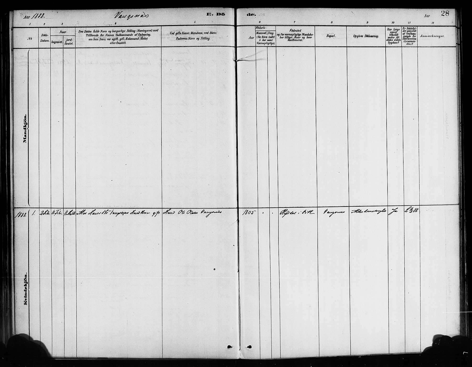 Balestrand sokneprestembete, SAB/A-79601/H/Haa/Haaa/L0004: Ministerialbok nr. A 4 /3, 1879-1888, s. 28