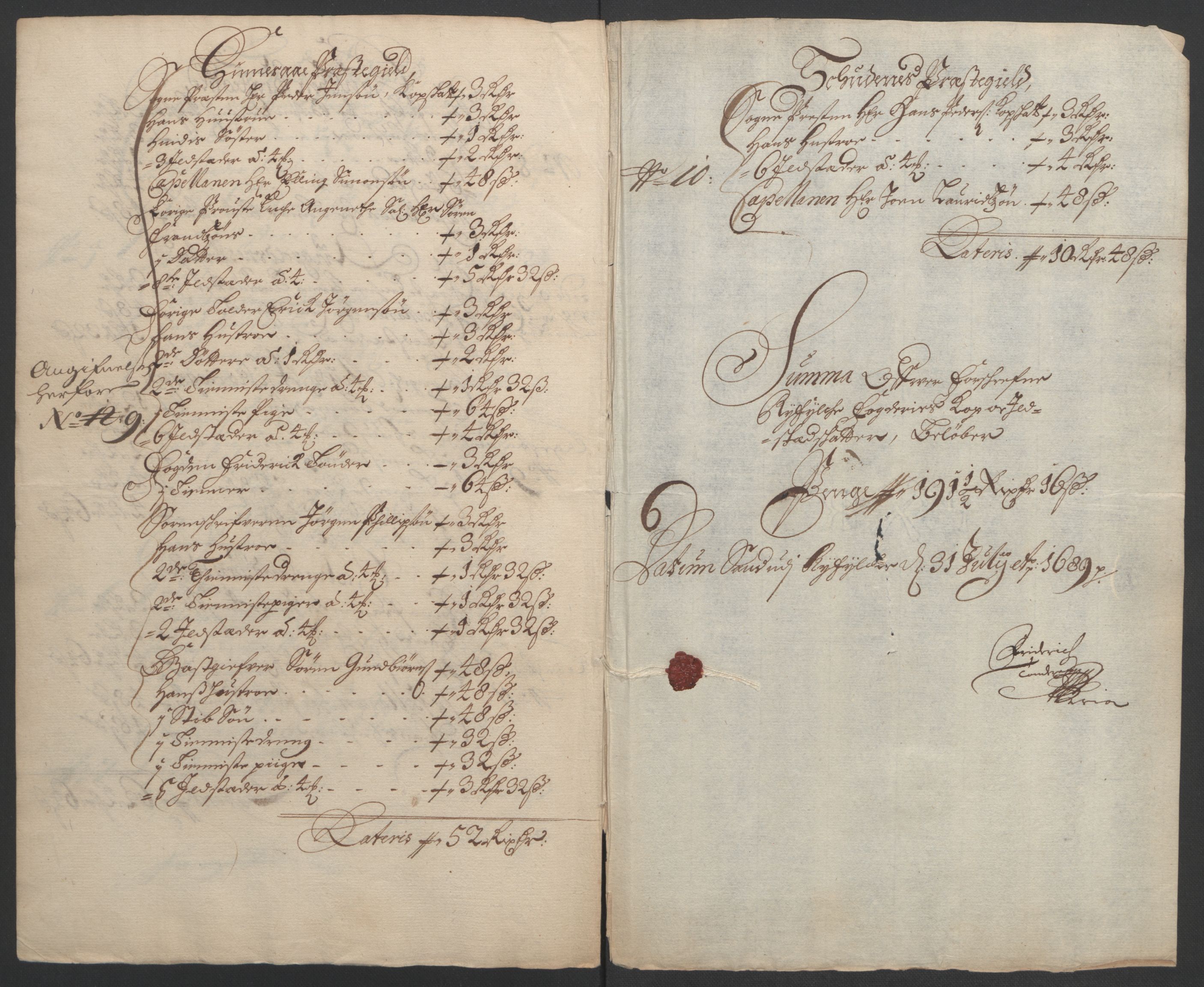Rentekammeret inntil 1814, Reviderte regnskaper, Fogderegnskap, RA/EA-4092/R47/L2856: Fogderegnskap Ryfylke, 1689-1693, s. 55