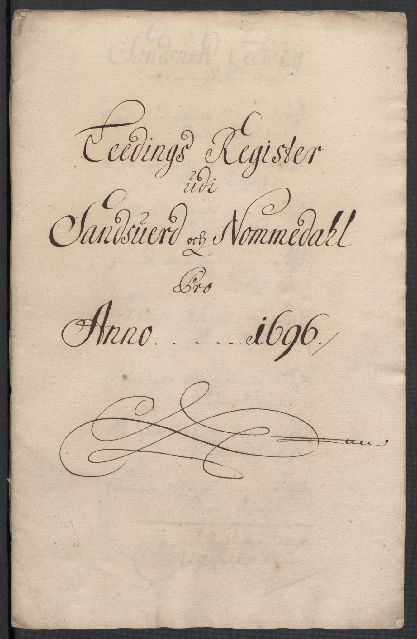 Rentekammeret inntil 1814, Reviderte regnskaper, Fogderegnskap, RA/EA-4092/R24/L1576: Fogderegnskap Numedal og Sandsvær, 1696-1697, s. 27