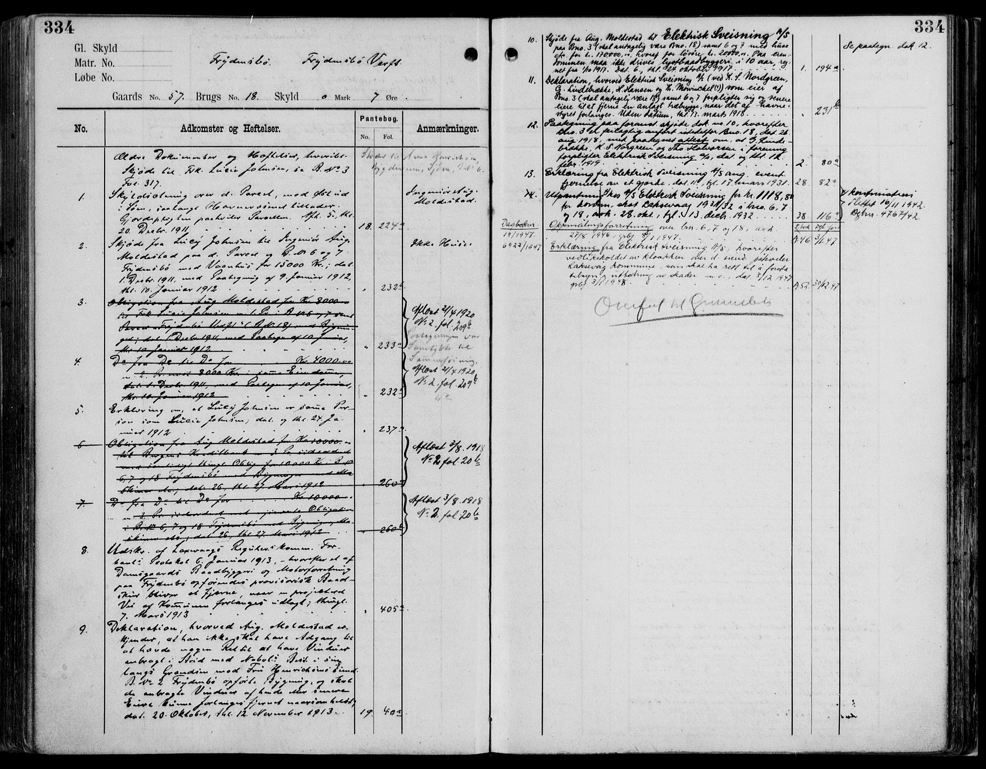Midhordland sorenskriveri, AV/SAB-A-3001/1/G/Ga/Gab/L0114: Panteregister nr. II.A.b.114, s. 334