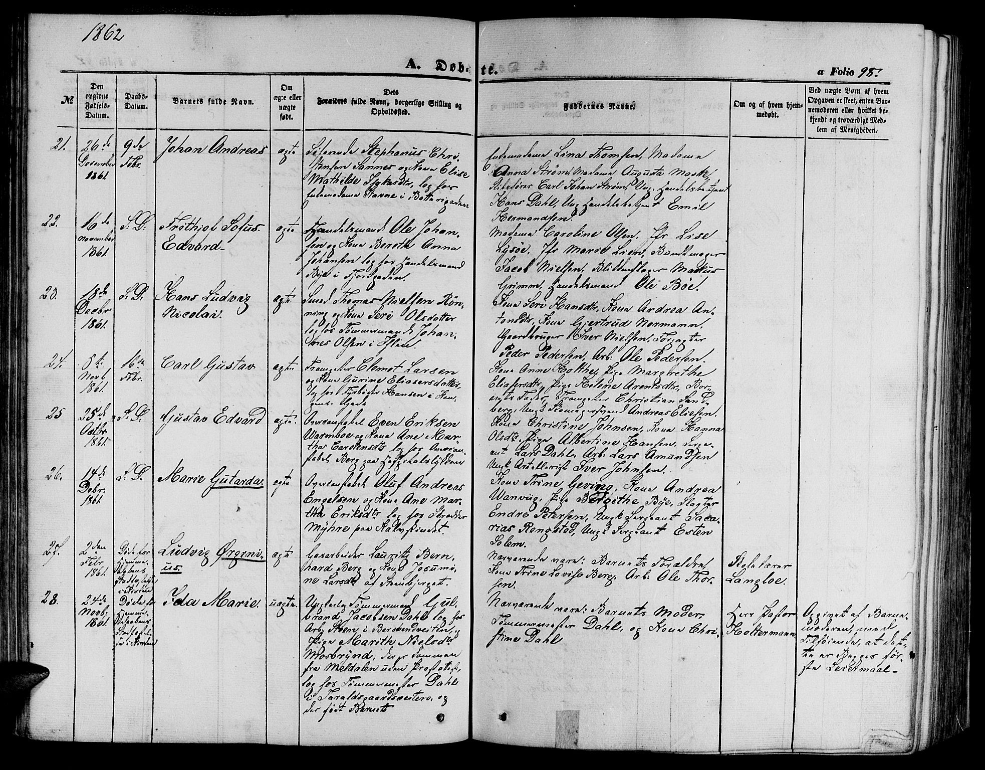 Ministerialprotokoller, klokkerbøker og fødselsregistre - Sør-Trøndelag, SAT/A-1456/602/L0139: Klokkerbok nr. 602C07, 1859-1864, s. 98