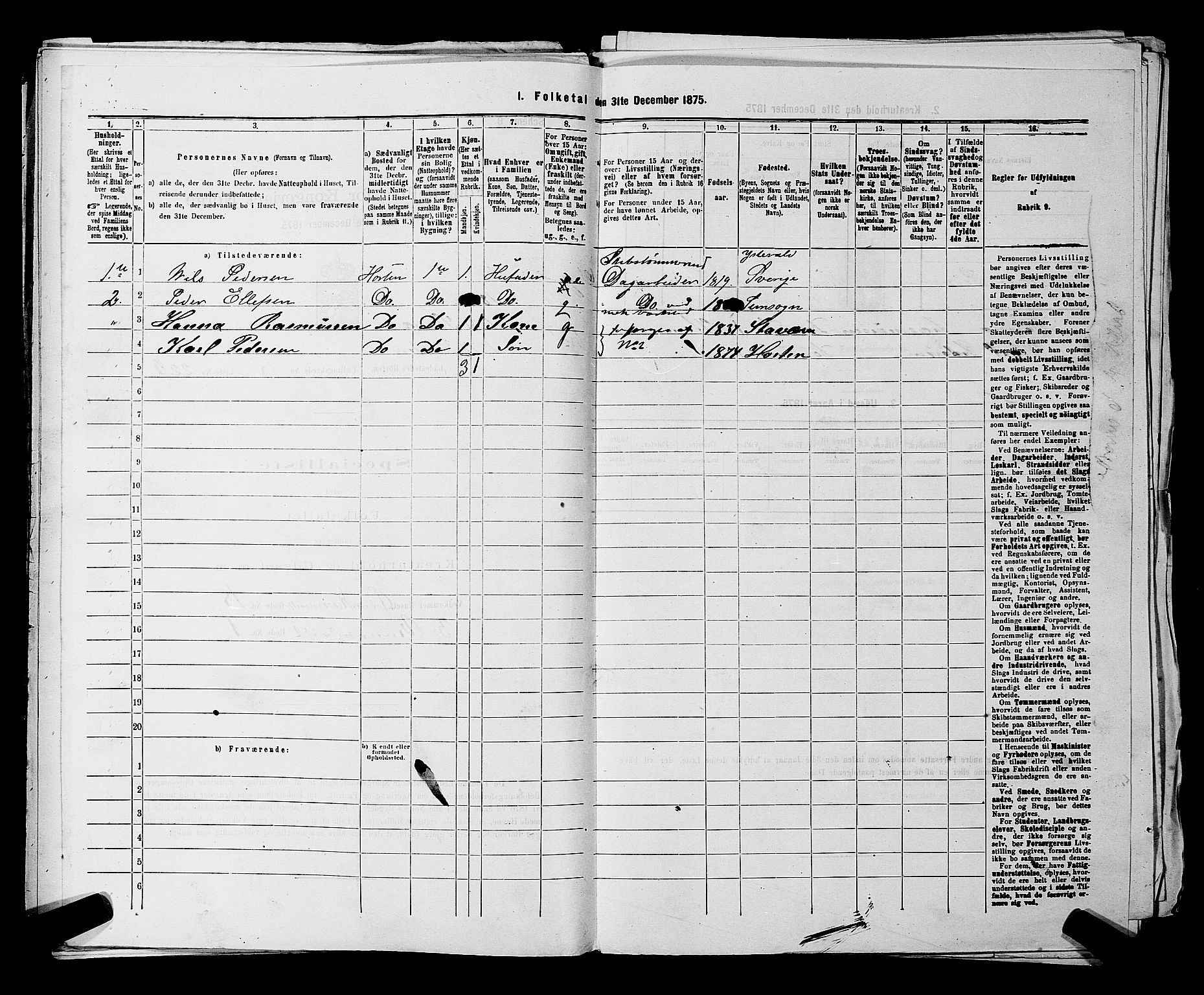 SAKO, Folketelling 1875 for 0703P Horten prestegjeld, 1875, s. 517