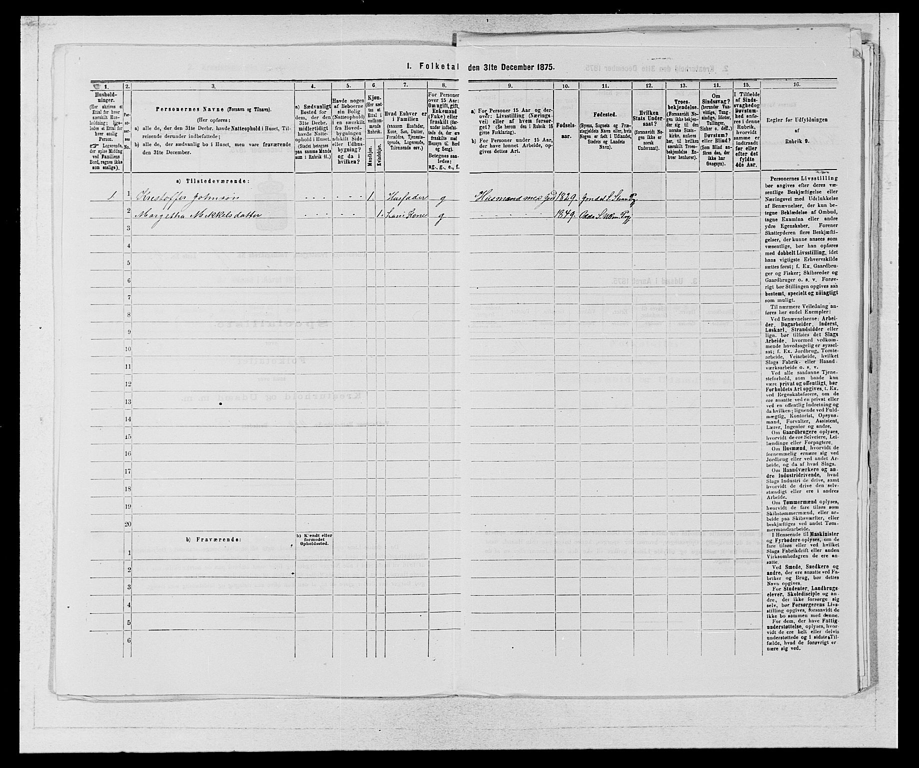 SAB, Folketelling 1875 for 1230P Ullensvang prestegjeld, 1875, s. 1840