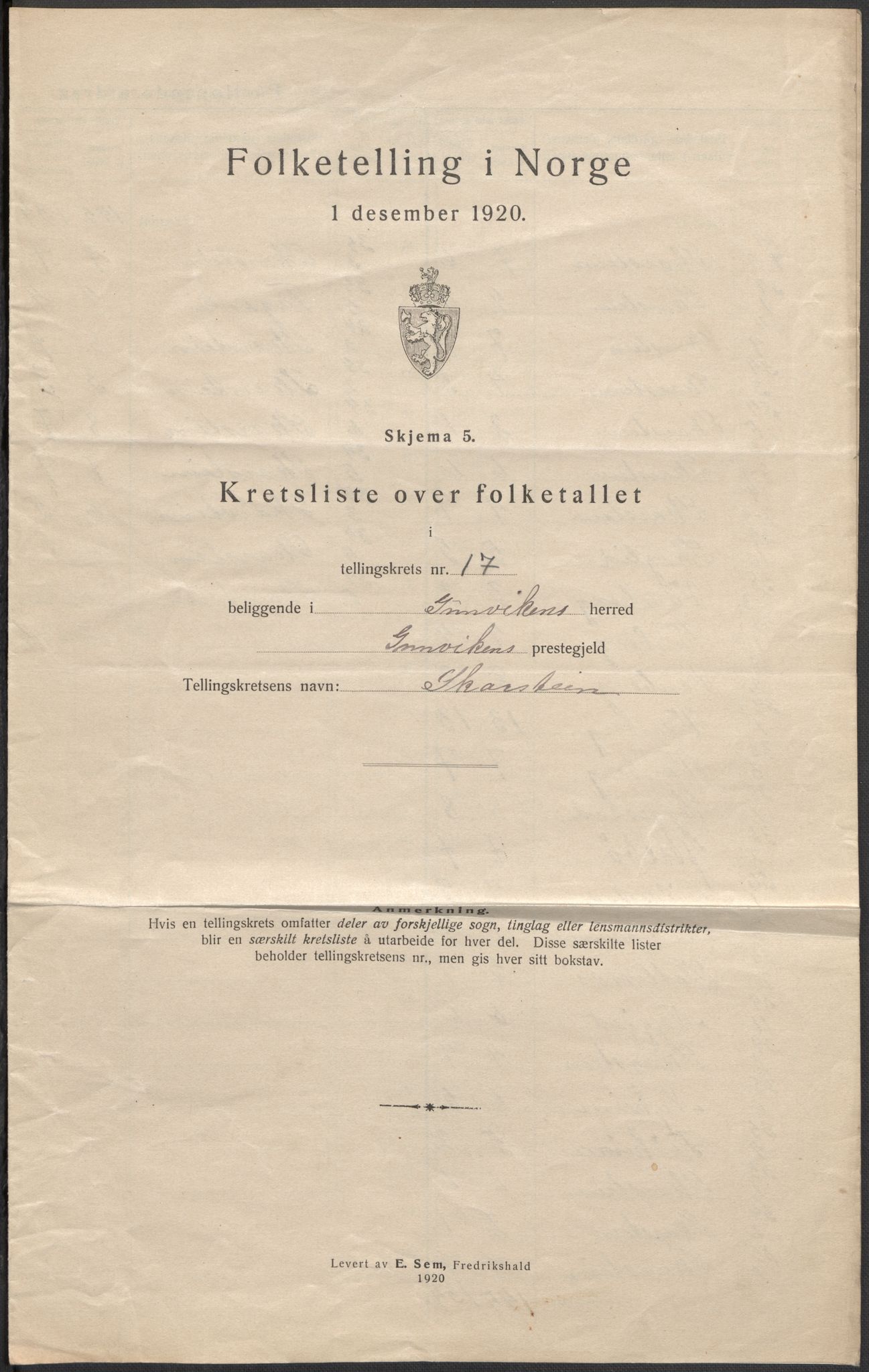 SAB, Folketelling 1920 for 1447 Innvik herred, 1920, s. 52