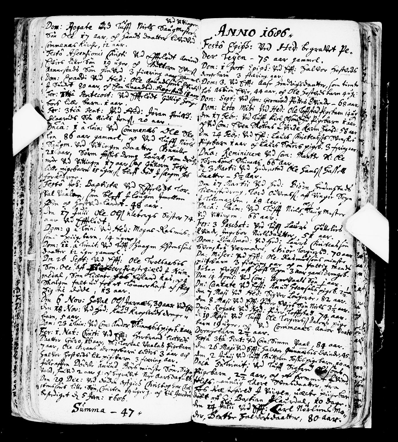 Sandsvær kirkebøker, SAKO/A-244/F/Fa/L0001: Ministerialbok nr. I 1, 1665-1725, s. 196