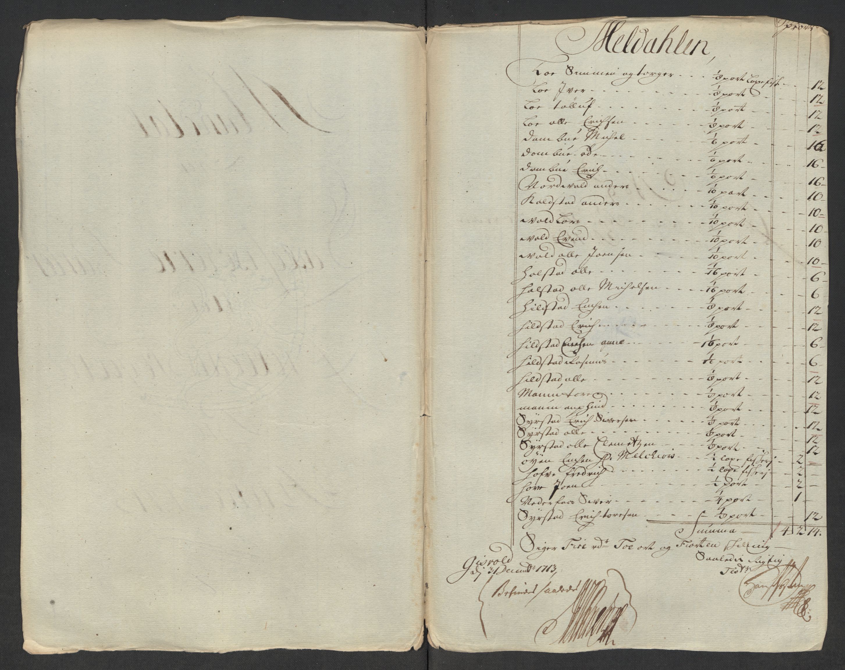Rentekammeret inntil 1814, Reviderte regnskaper, Fogderegnskap, AV/RA-EA-4092/R60/L3964: Fogderegnskap Orkdal og Gauldal, 1713, s. 137
