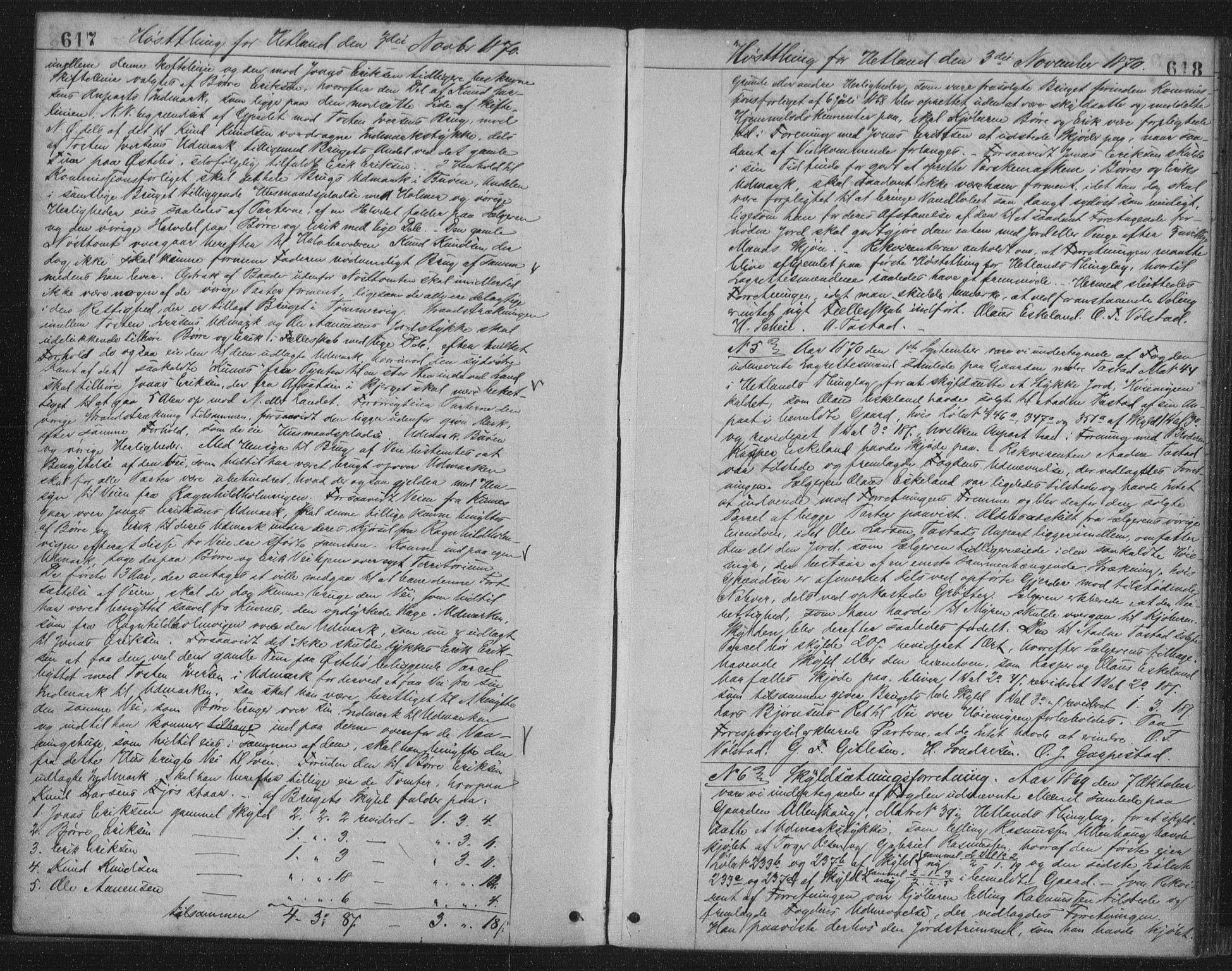 Jæren sorenskriveri, SAST/A-100310/01/4/41/41BF/L0001: Pantebok nr. 9, 1869-1871, s. 617-618