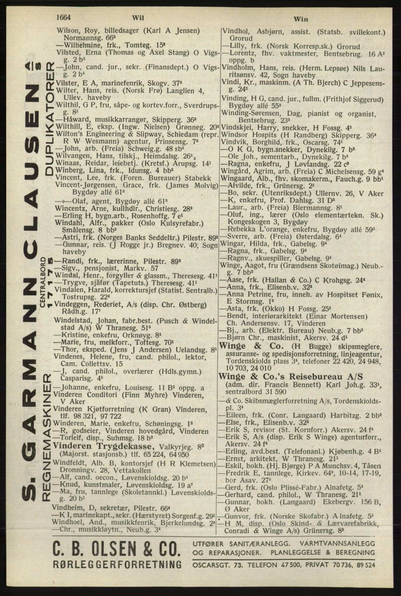 Kristiania/Oslo adressebok, PUBL/-, 1940, s. 1682