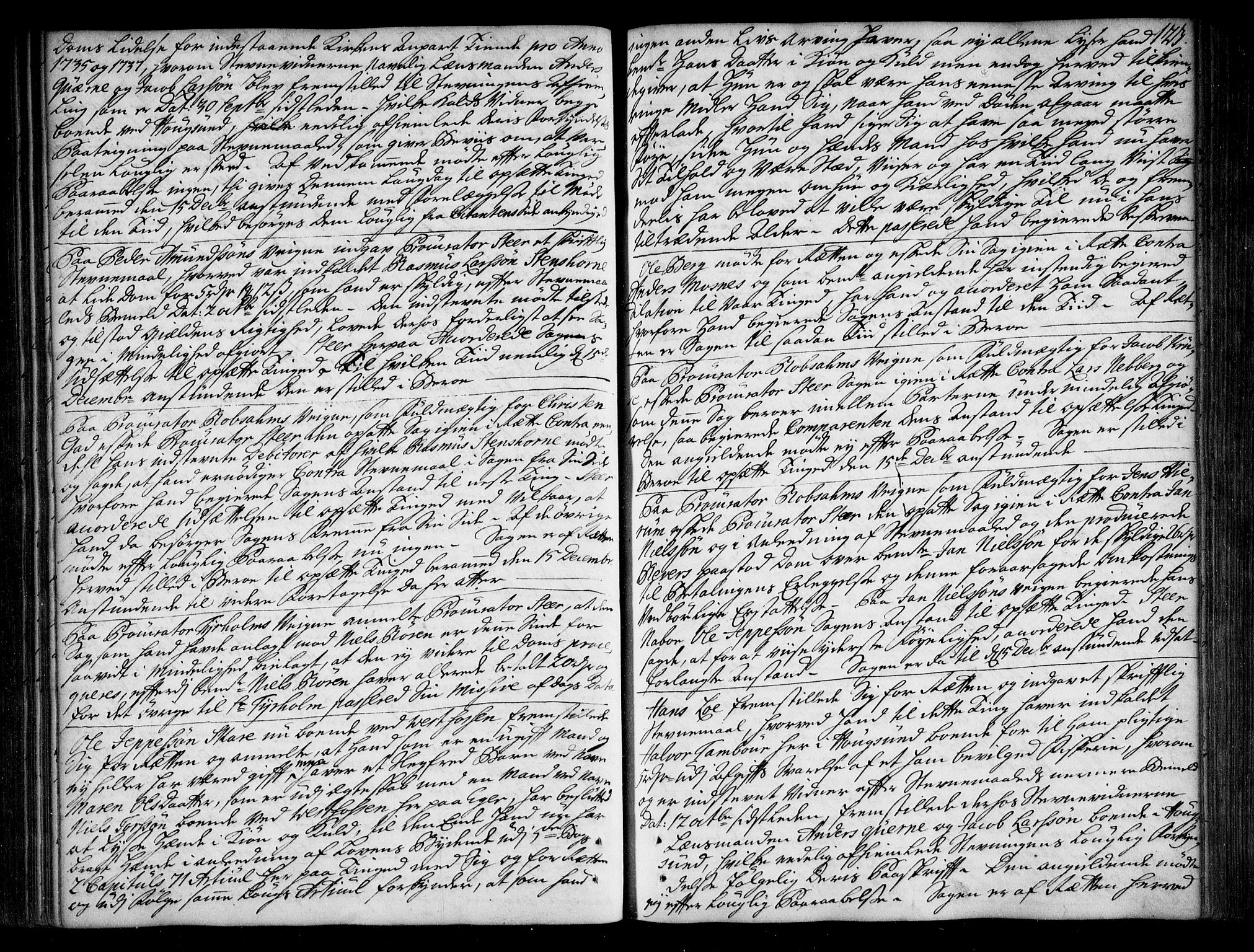 Eiker, Modum og Sigdal sorenskriveri, SAKO/A-123/F/Fa/Faa/L0072: Tingbok, 1737-1740, s. 123