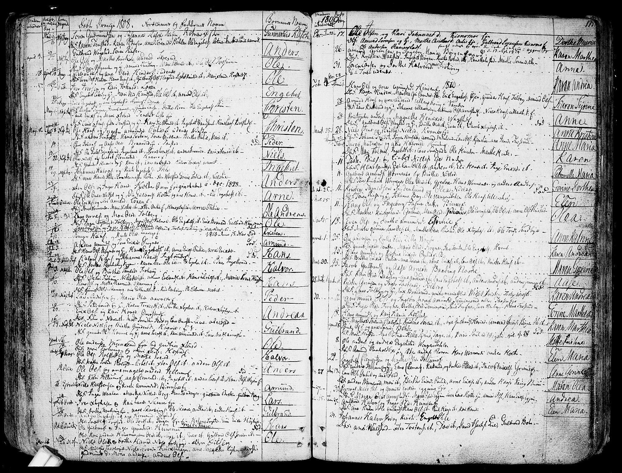 Nes prestekontor Kirkebøker, AV/SAO-A-10410/F/Fa/L0004: Ministerialbok nr. I 4, 1781-1816, s. 175