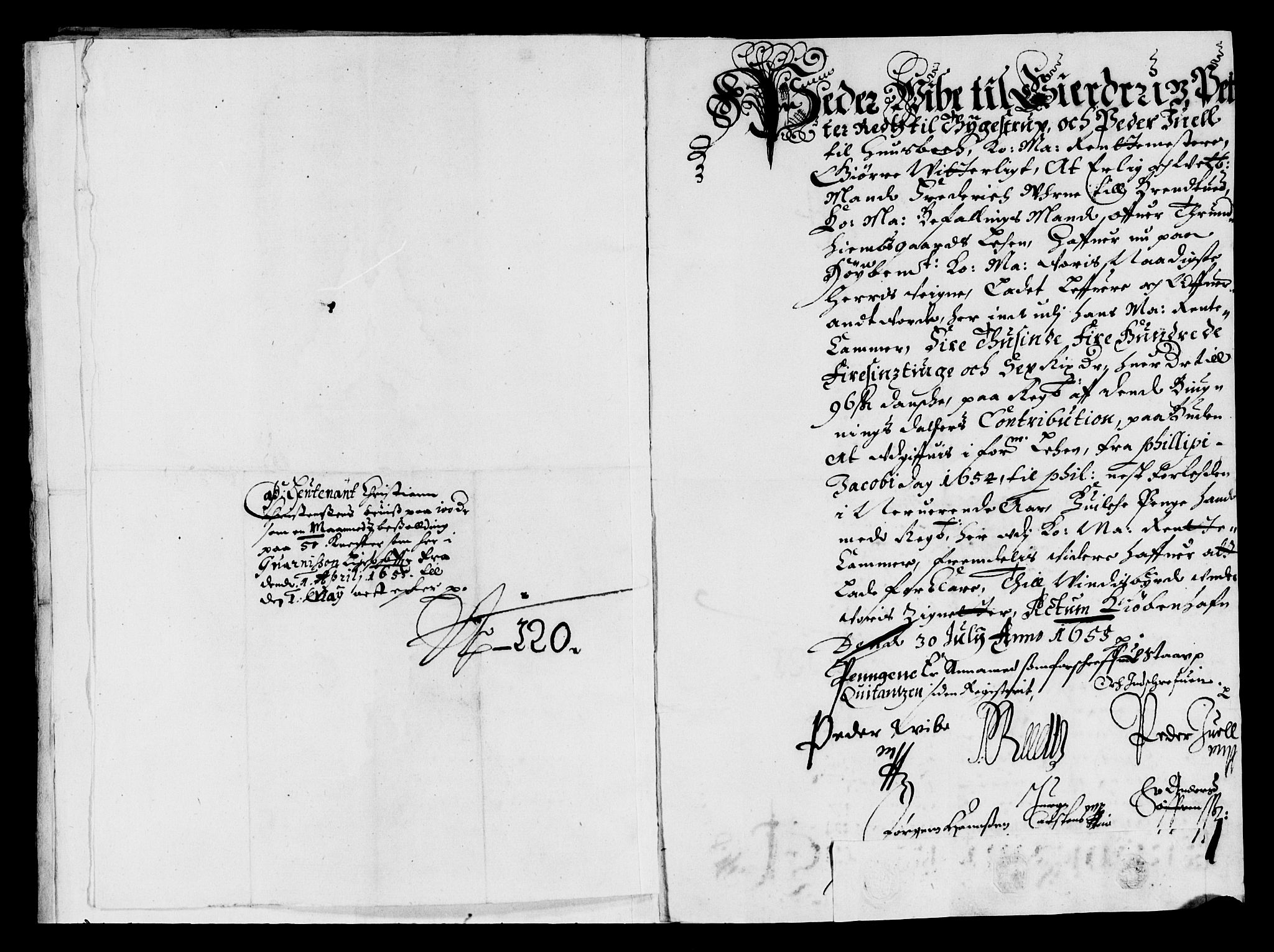 Rentekammeret inntil 1814, Reviderte regnskaper, Lensregnskaper, AV/RA-EA-5023/R/Rb/Rbw/L0119: Trondheim len, 1654-1656