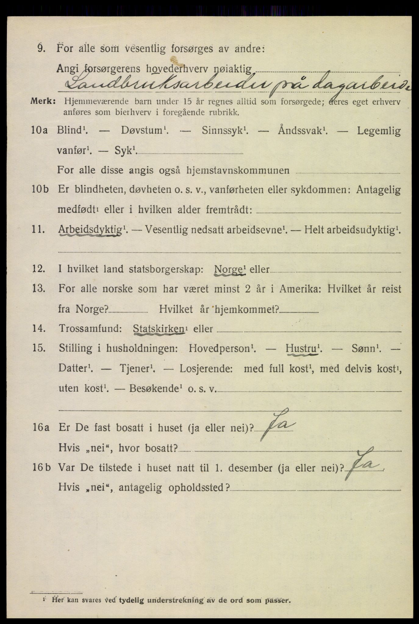 SAH, Folketelling 1920 for 0526 Snertingdal herred, 1920, s. 956