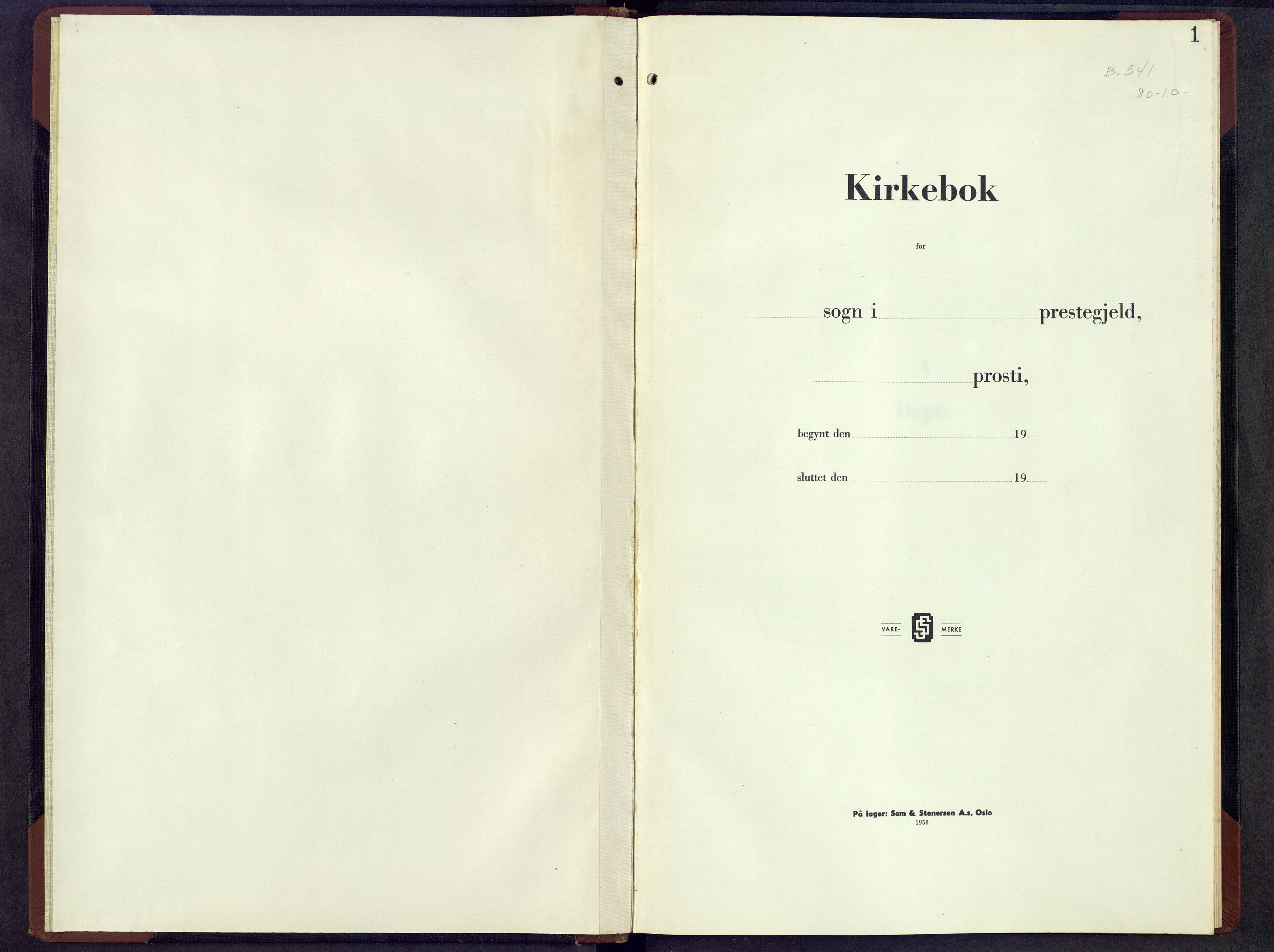 Østre Gausdal prestekontor, SAH/PREST-092/H/Ha/Hab/L0013: Klokkerbok nr. 13, 1955-1964, s. 1